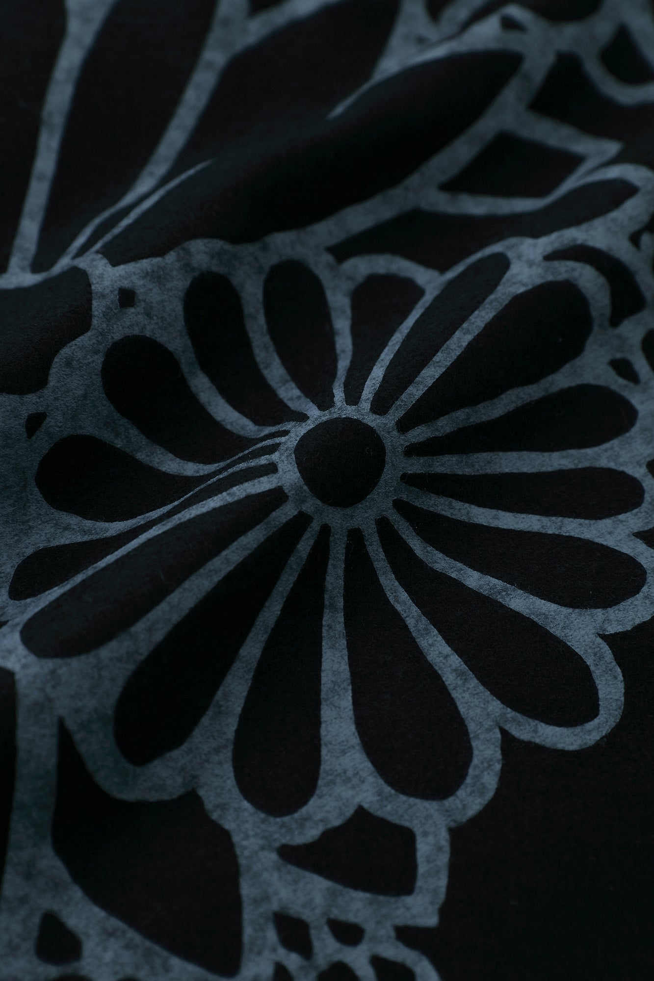 バランサーキュラー®ウール 風靡(ふうび) 襯衣(しんい) 首抜き文様(くびぬきもんよう)/金襴緞子(きんらんどんす) 深紺(しんこん)