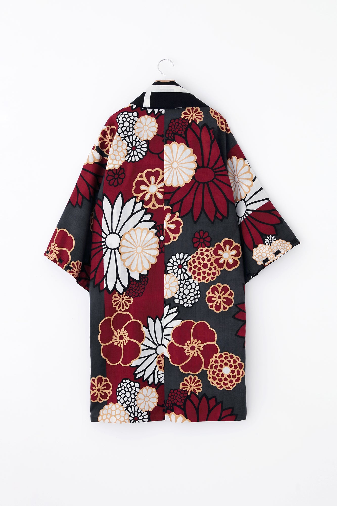 モスリン 宮中袖(きゅうちゅうそで) 可逆(かぎゃく)/桟(さん)×金襴緞子(きんらんどんす)