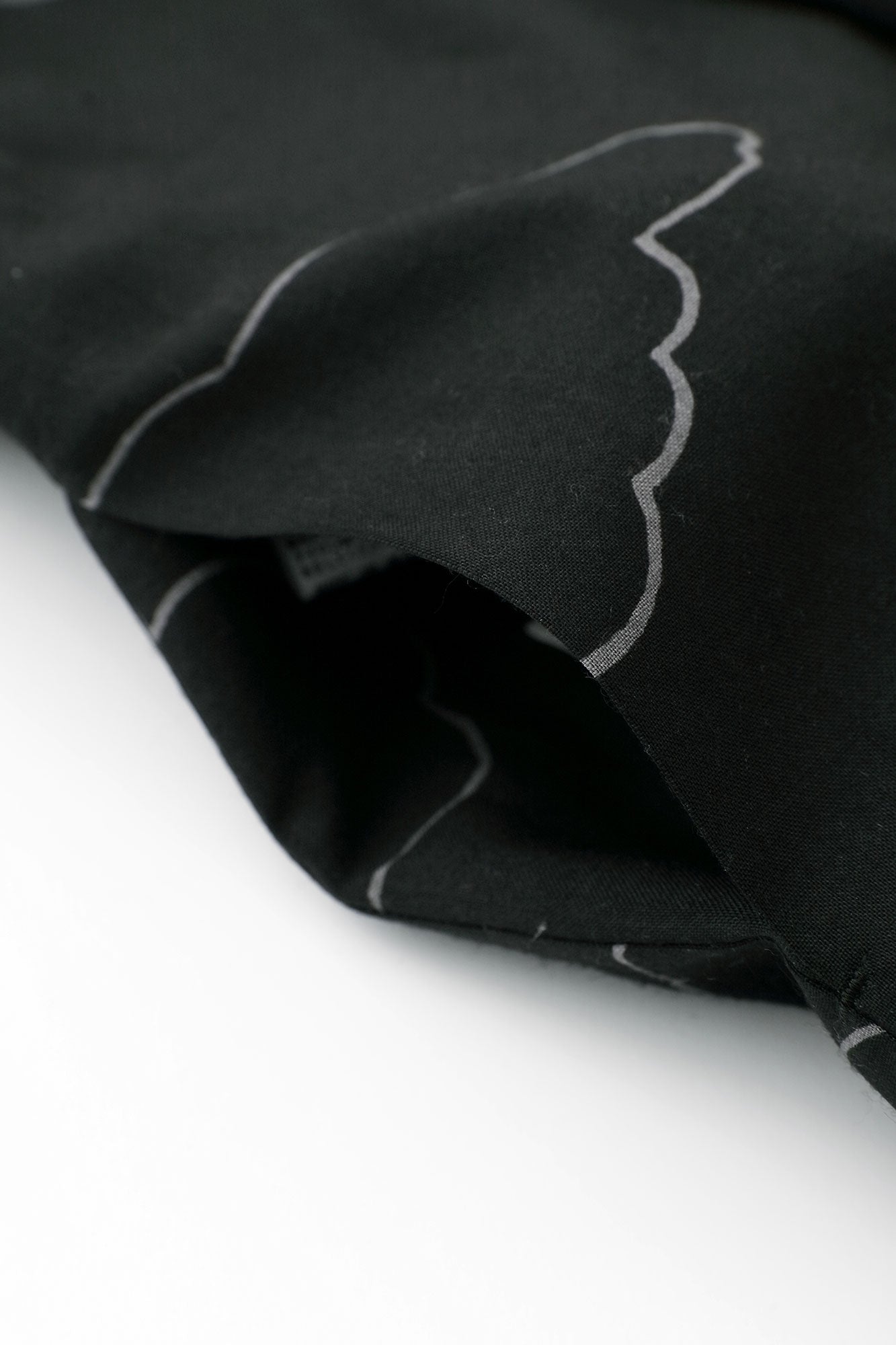 毛斯綸 宮中袖 雙面用/風神雷神×尾形光琳 燕子花圖屏風 再現