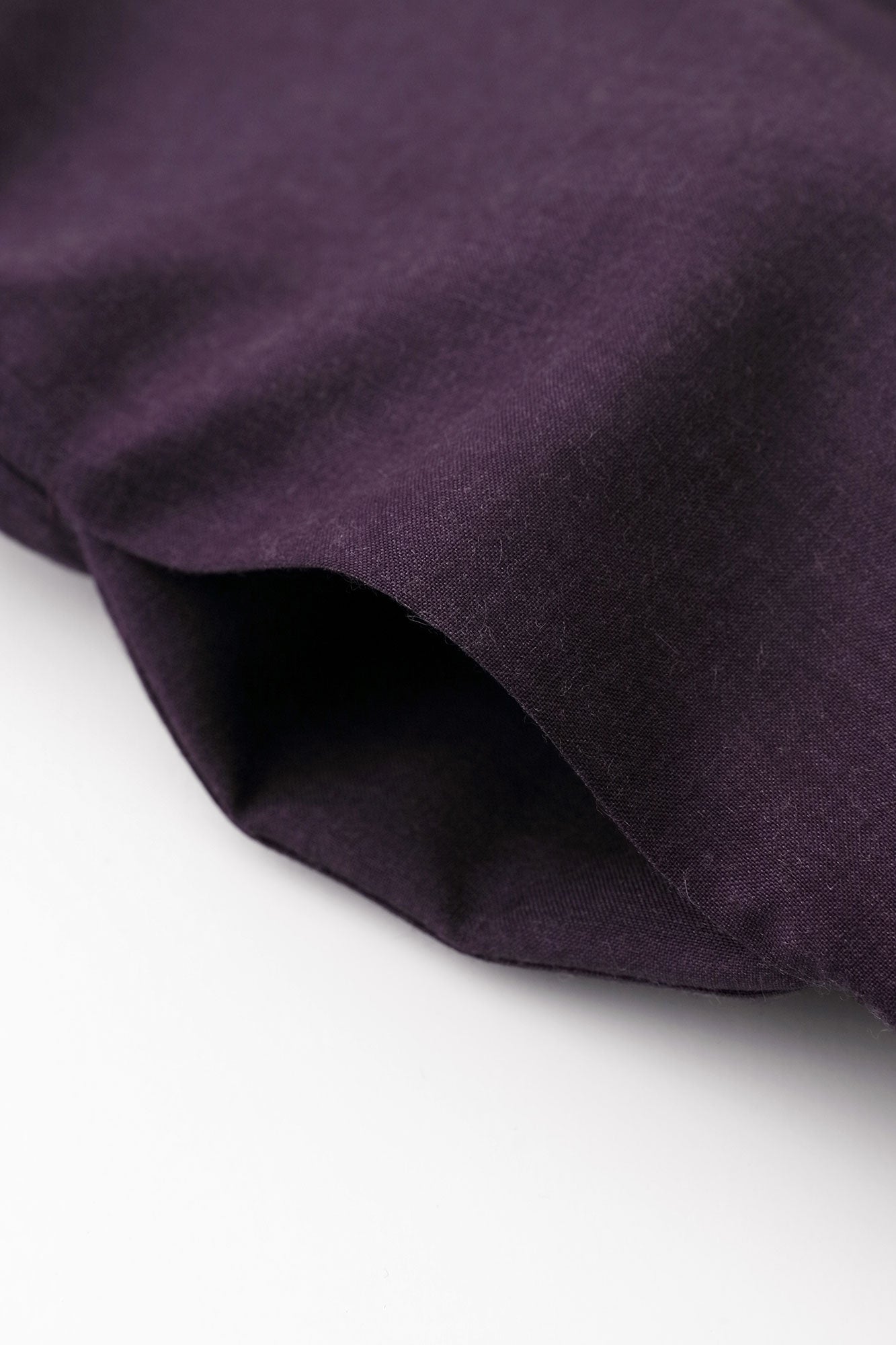 モスリン 宮中袖(きゅうちゅうそで) 可逆(かぎゃく)/濃紫(こきむらさき)×雲取り(くもどり)に菊(きく)