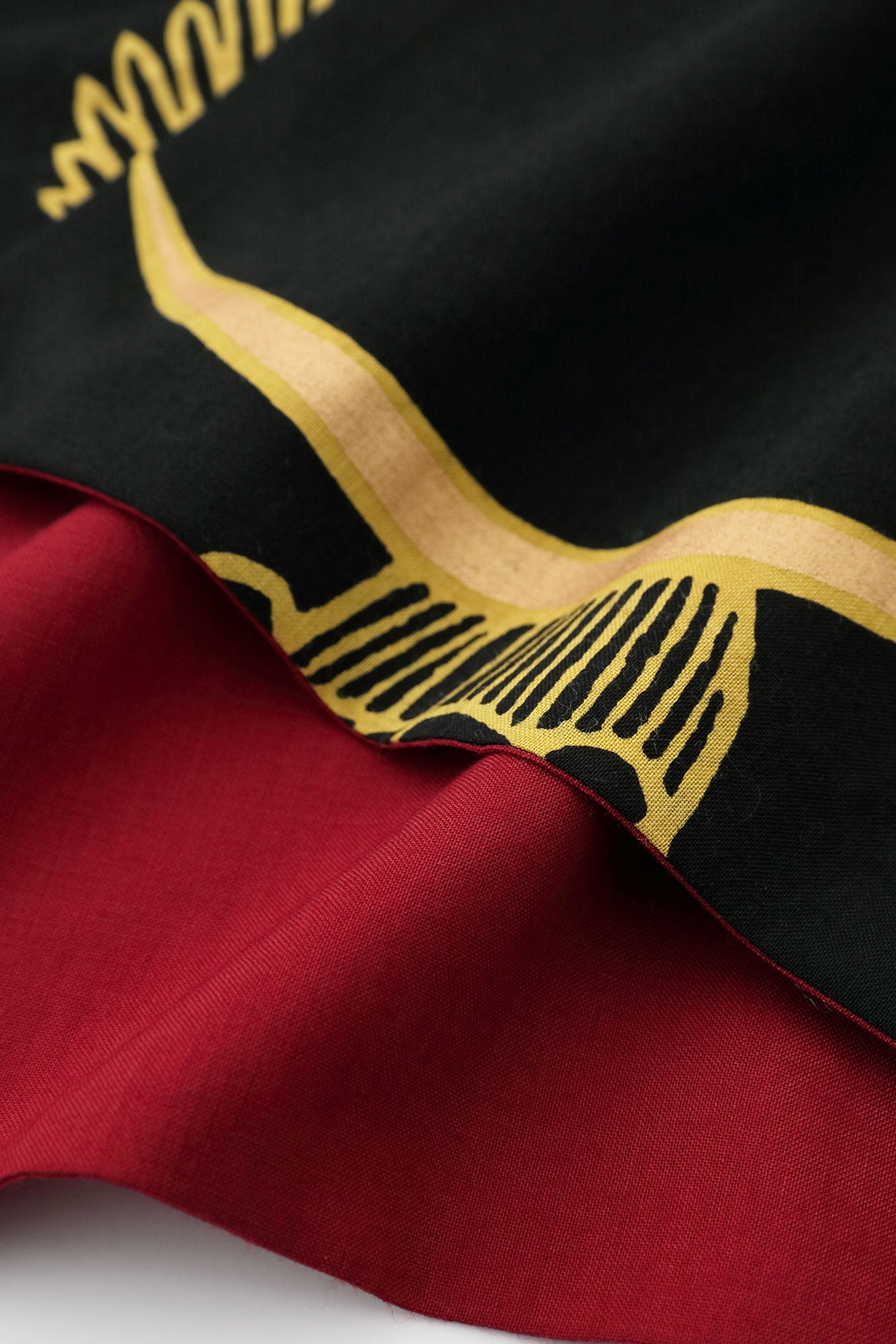 Muslin Wool Rectangular Sleeve Coat Reversible / Dark Red×Helmet