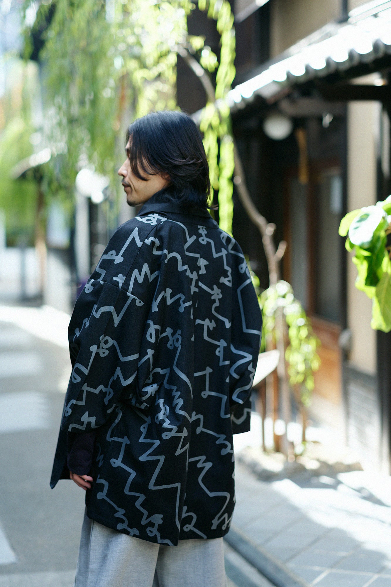 变化编织、卷袖、短袍、单人 (hitoe)/magakigikumoyo、复制 (utsushi)