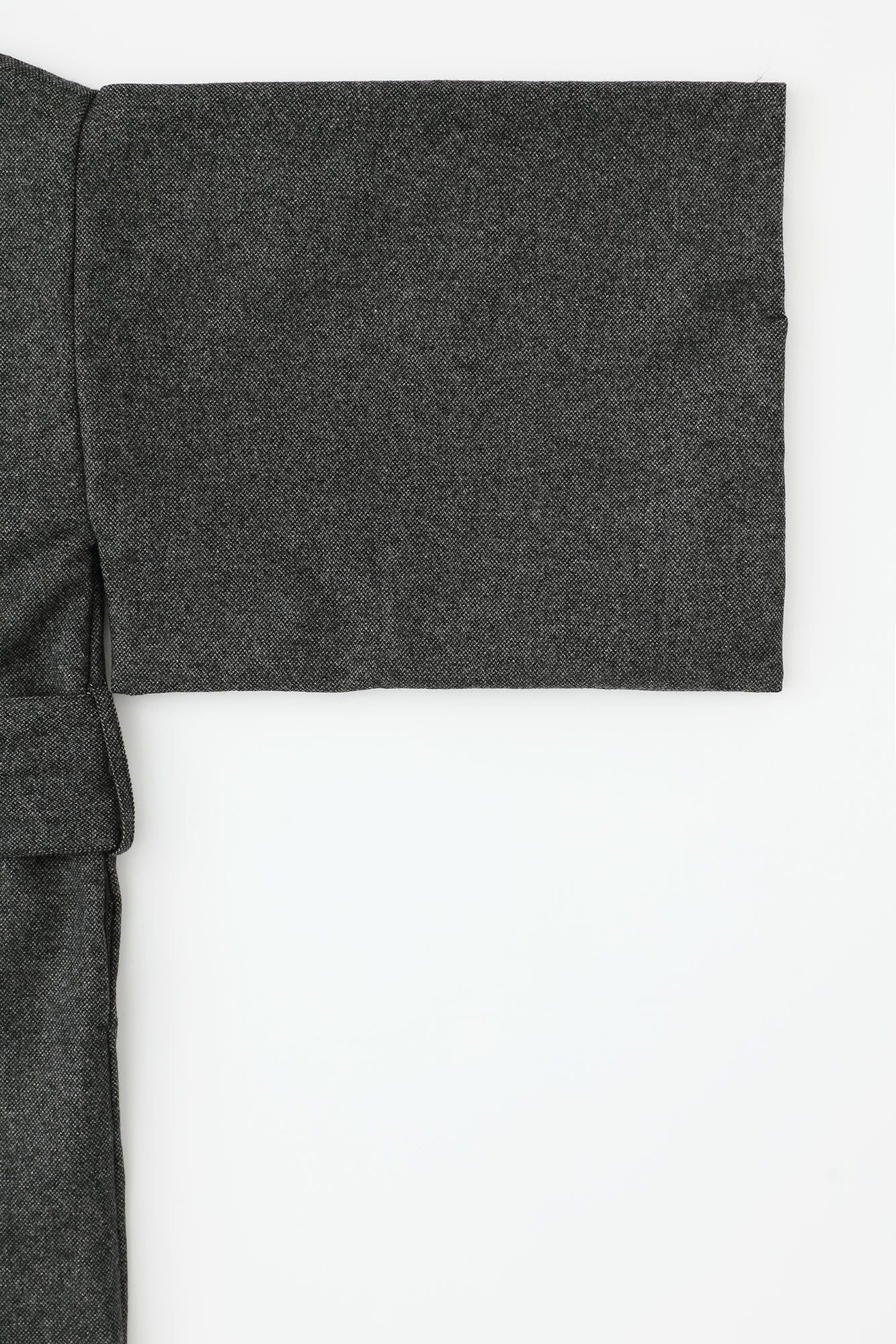 Tweed Kimono Sleeve Coat with Lining / Ink Black