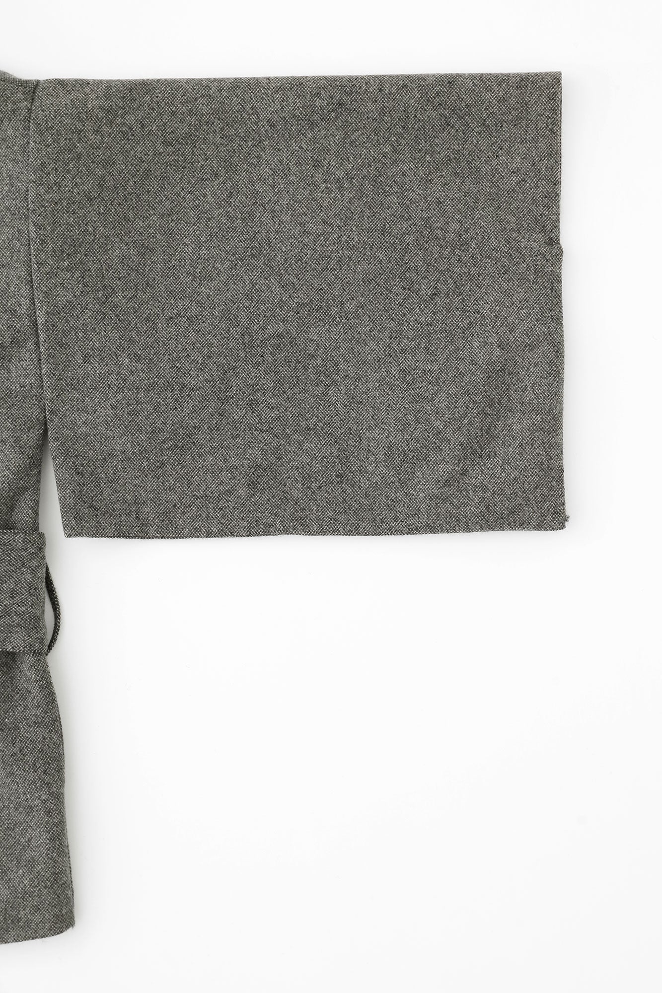 Tweed Kimono Sleeve Coat Short with Lining / Sea Otter Color