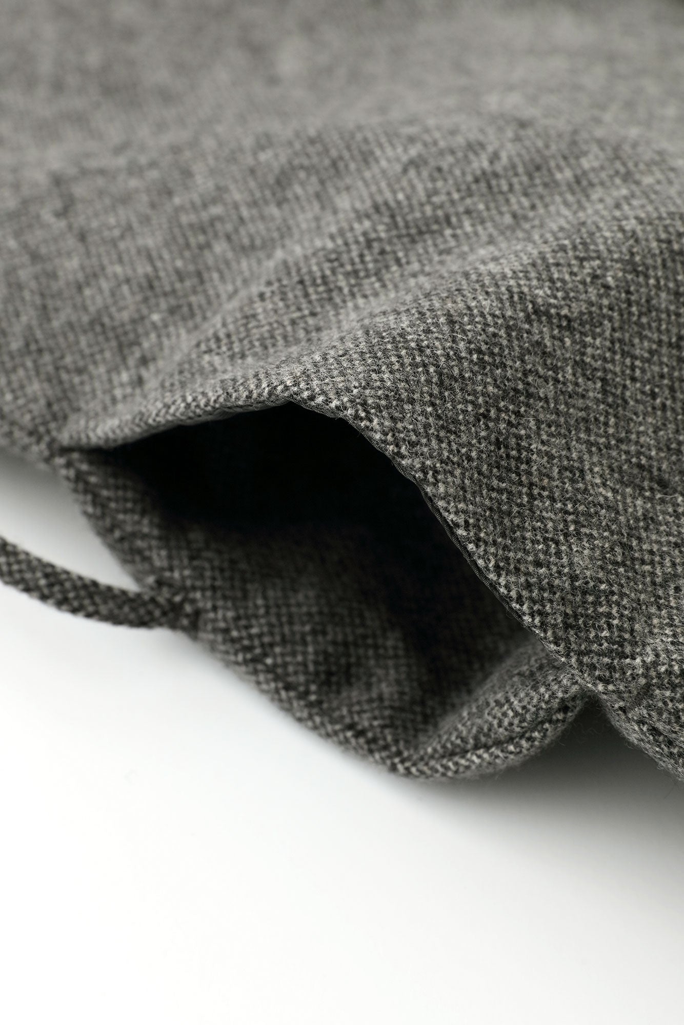 Tweed Kimono Sleeve Coat Short with Lining / Sea Otter Color