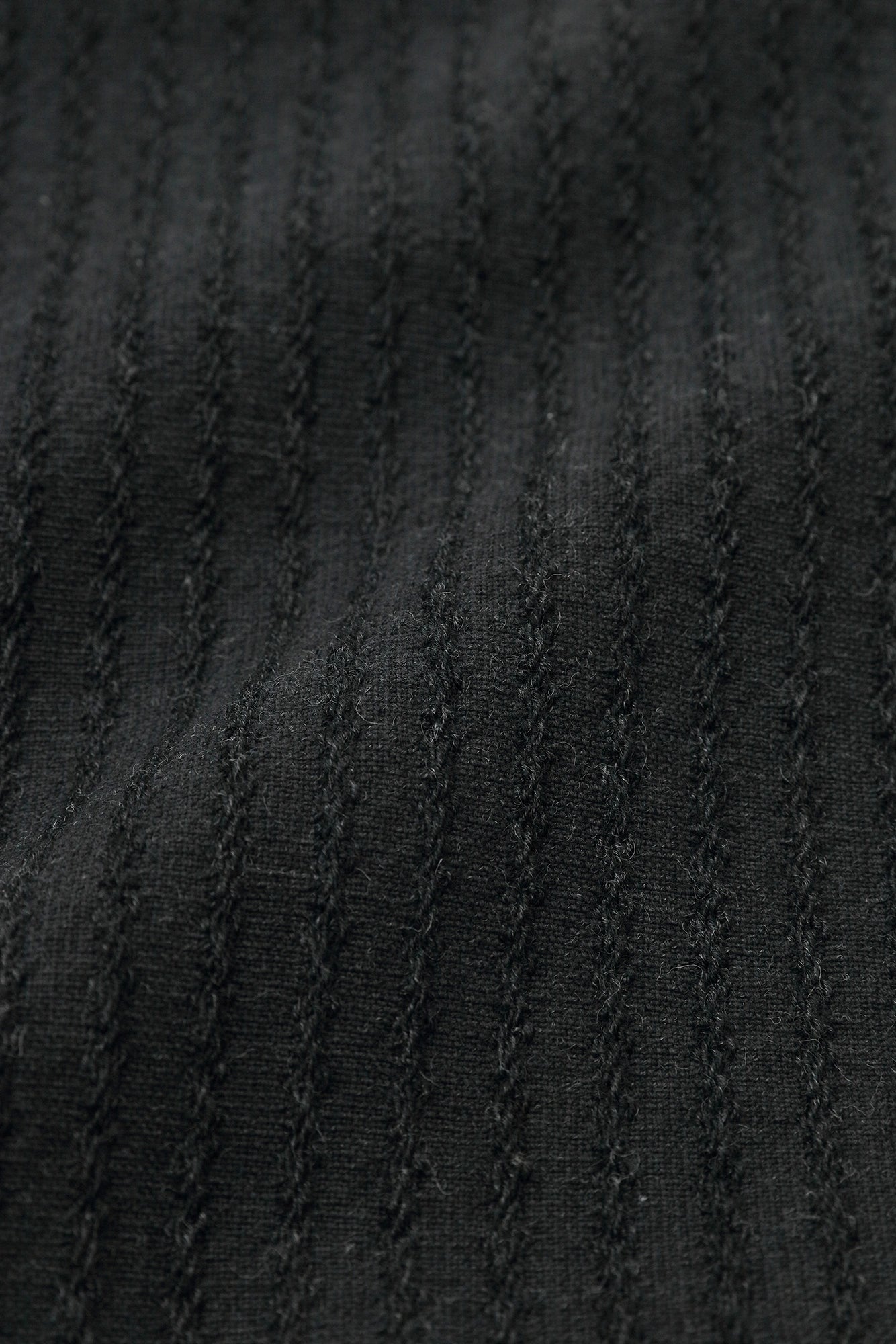 梳毛 多臂織 伯爵風靡 外披/黑色