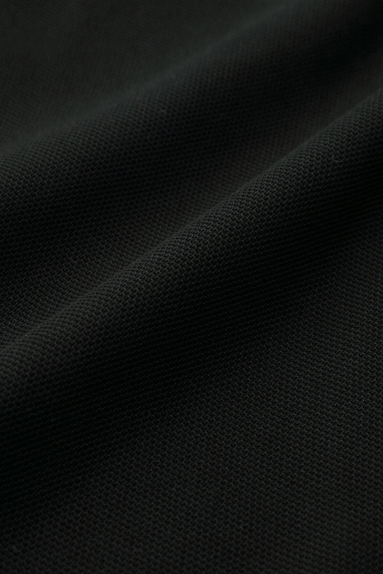 Cotton×Coolmax® Honeycomb Knit Rectangular Sleeve Earl Cardigan / Black