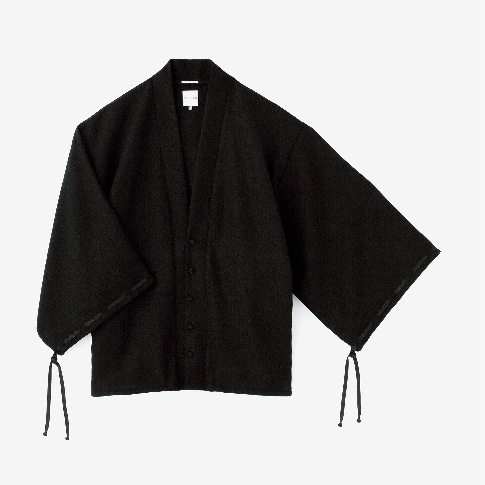 変わり織 伯爵羽織(はくしゃくばおり) 宮中袖(きゅうちゅうそで)/濡羽色(ぬればいろ)