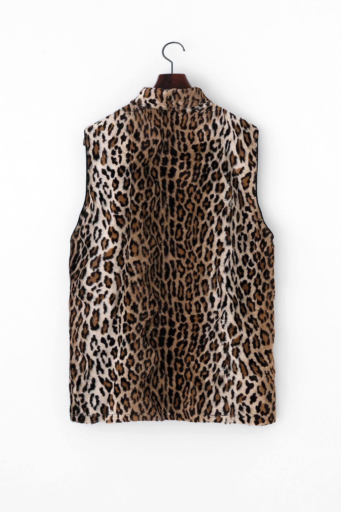 Faux Fur Tang Vest / Leopard Spots