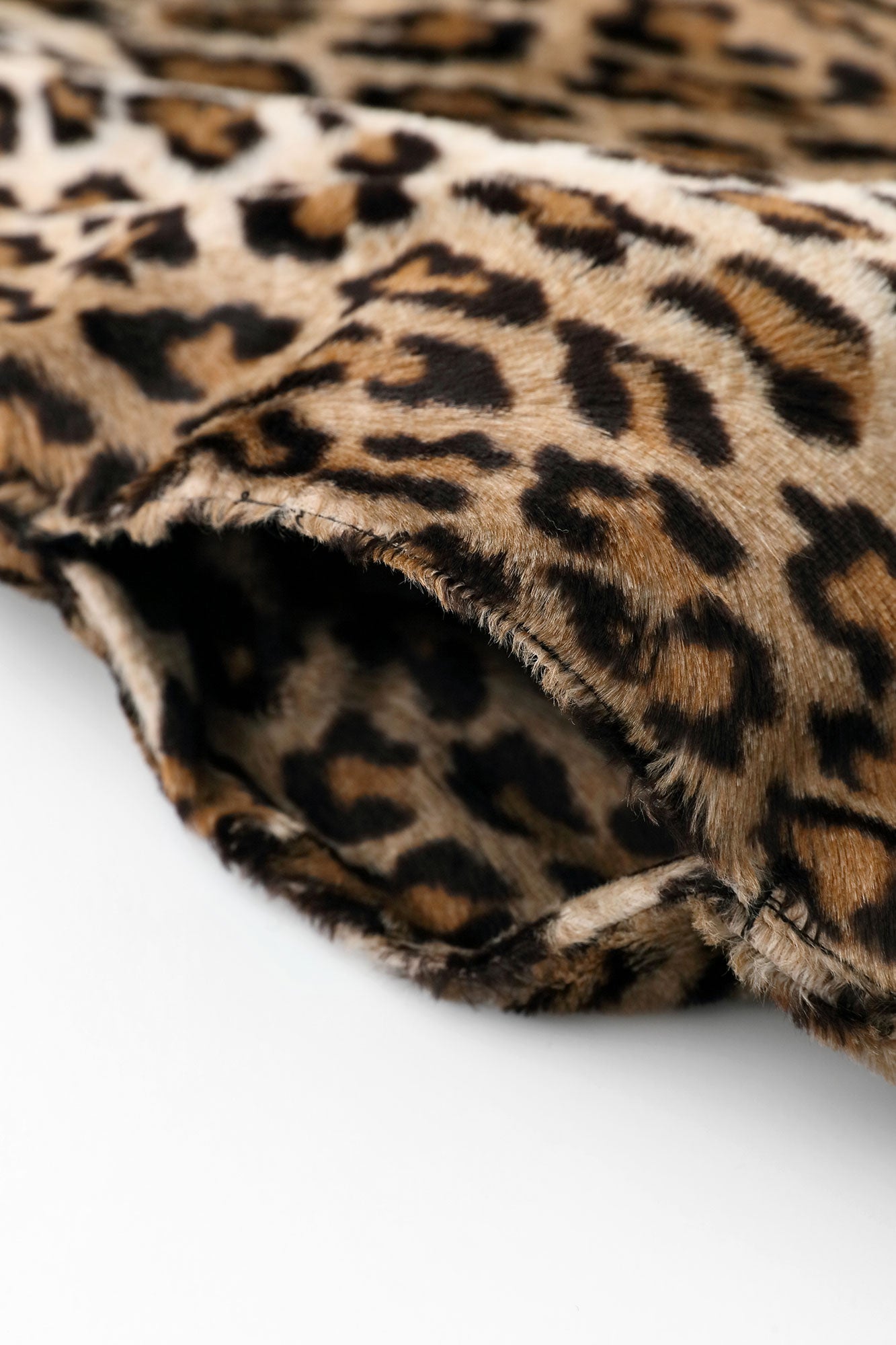 Faux Fur Tang Vest / Leopard Spots