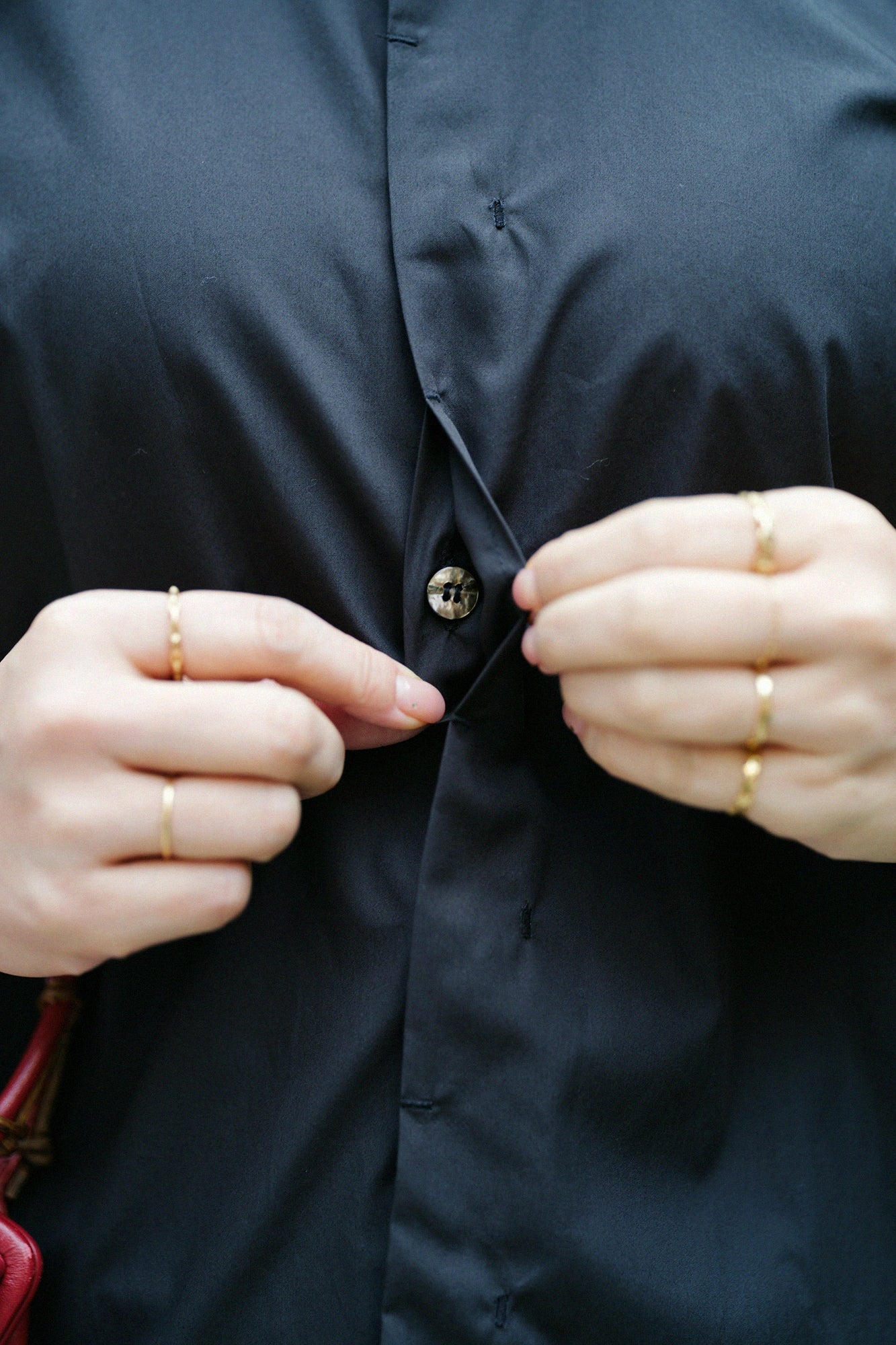 200双ブロード 円領(えんりょう)/濡羽色(ぬればいろ)