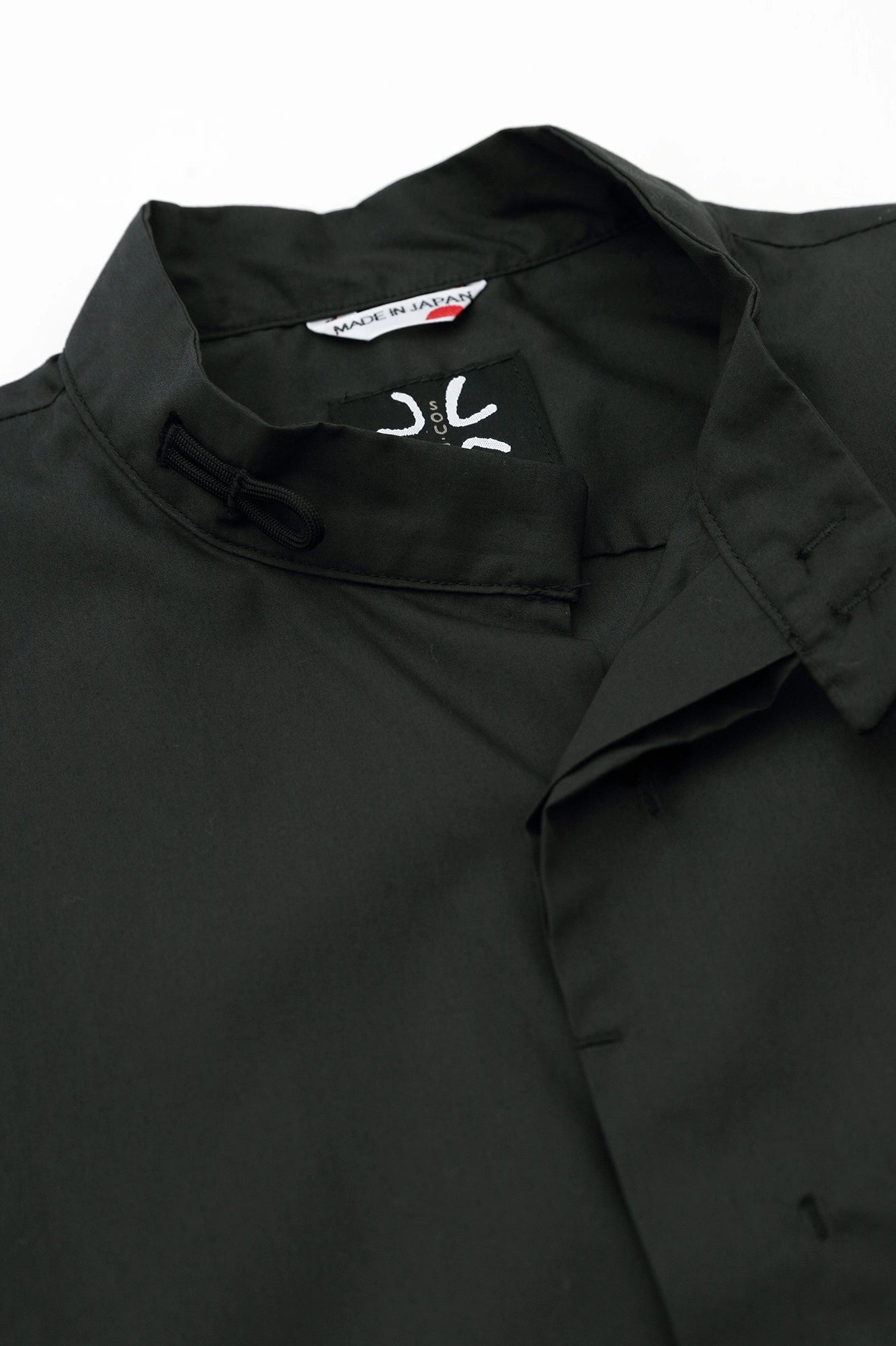 200双ブロード 円領(えんりょう)/濡羽色(ぬればいろ)