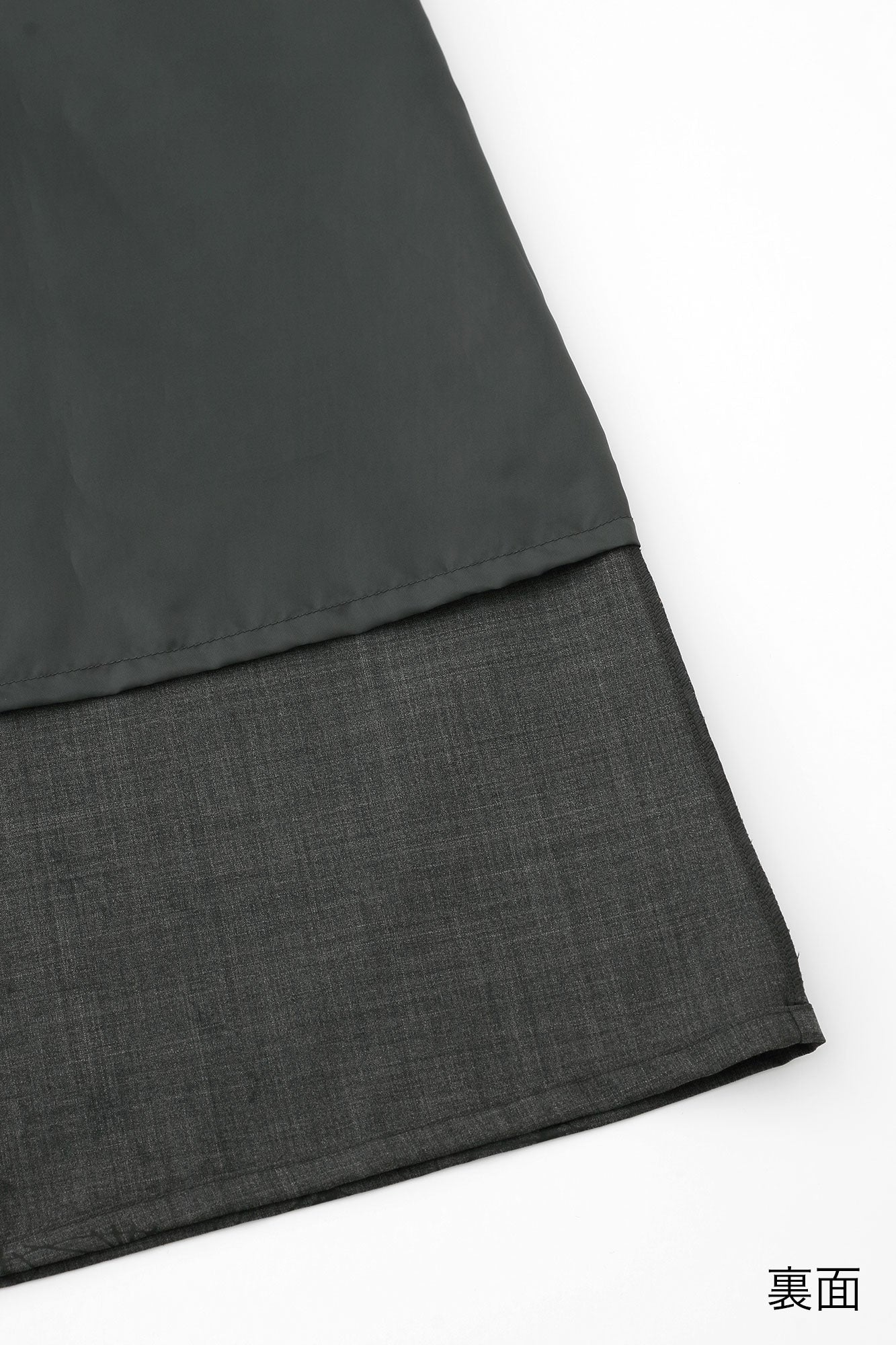 Combed Yarn Double V-neck Kimono Dress / Hemp-leaf Pattern Ink Color