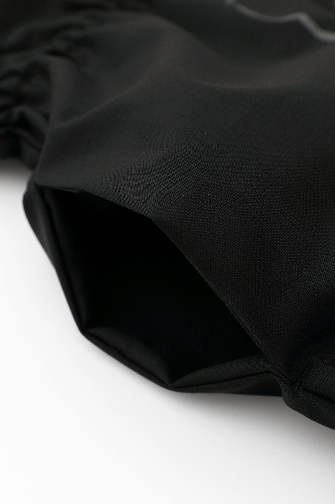 梳毛 半衿和服形洋裝/金襴緞子黑色