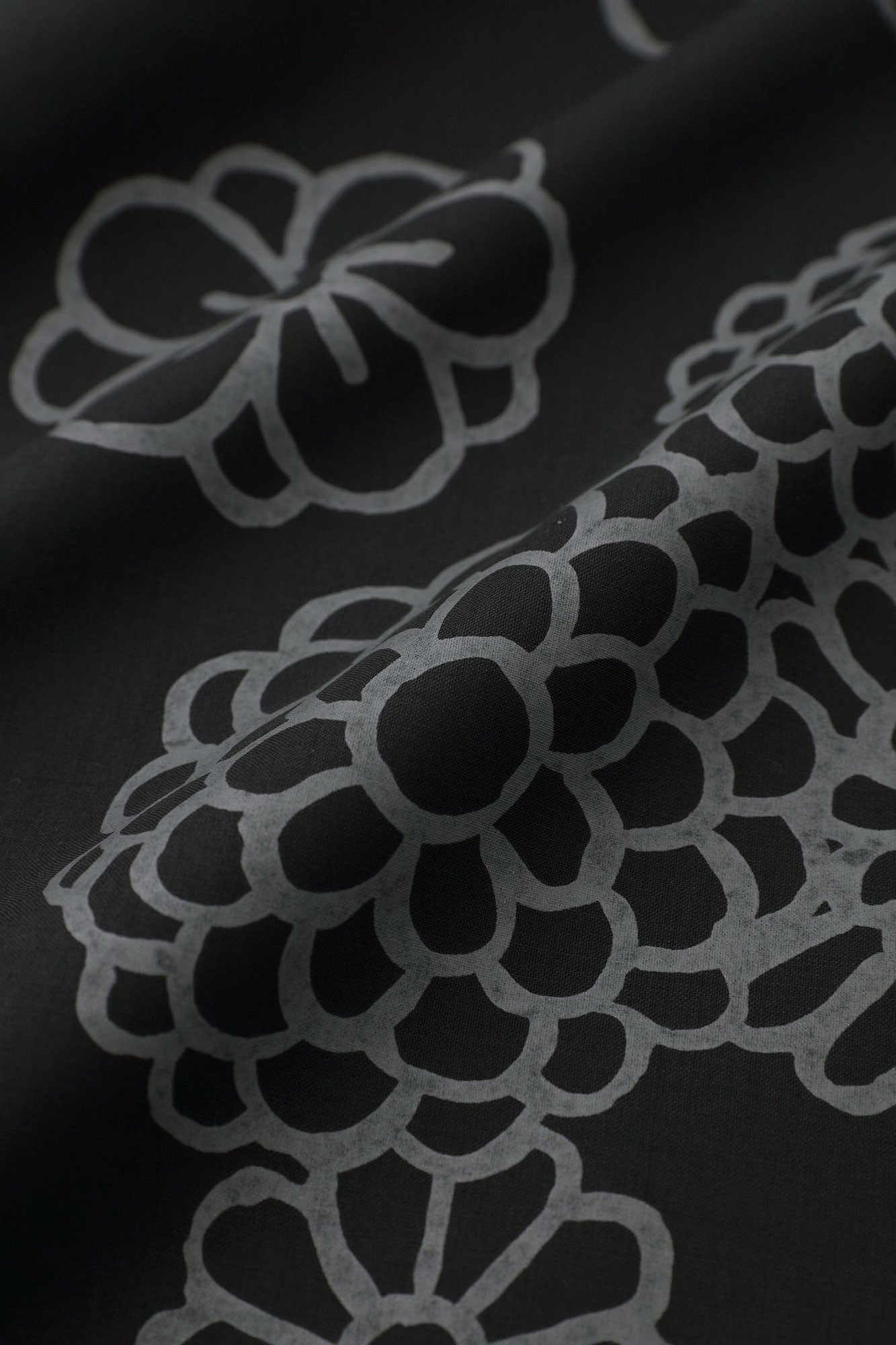 梳毛 半衿和服形洋裝/金襴緞子黑色