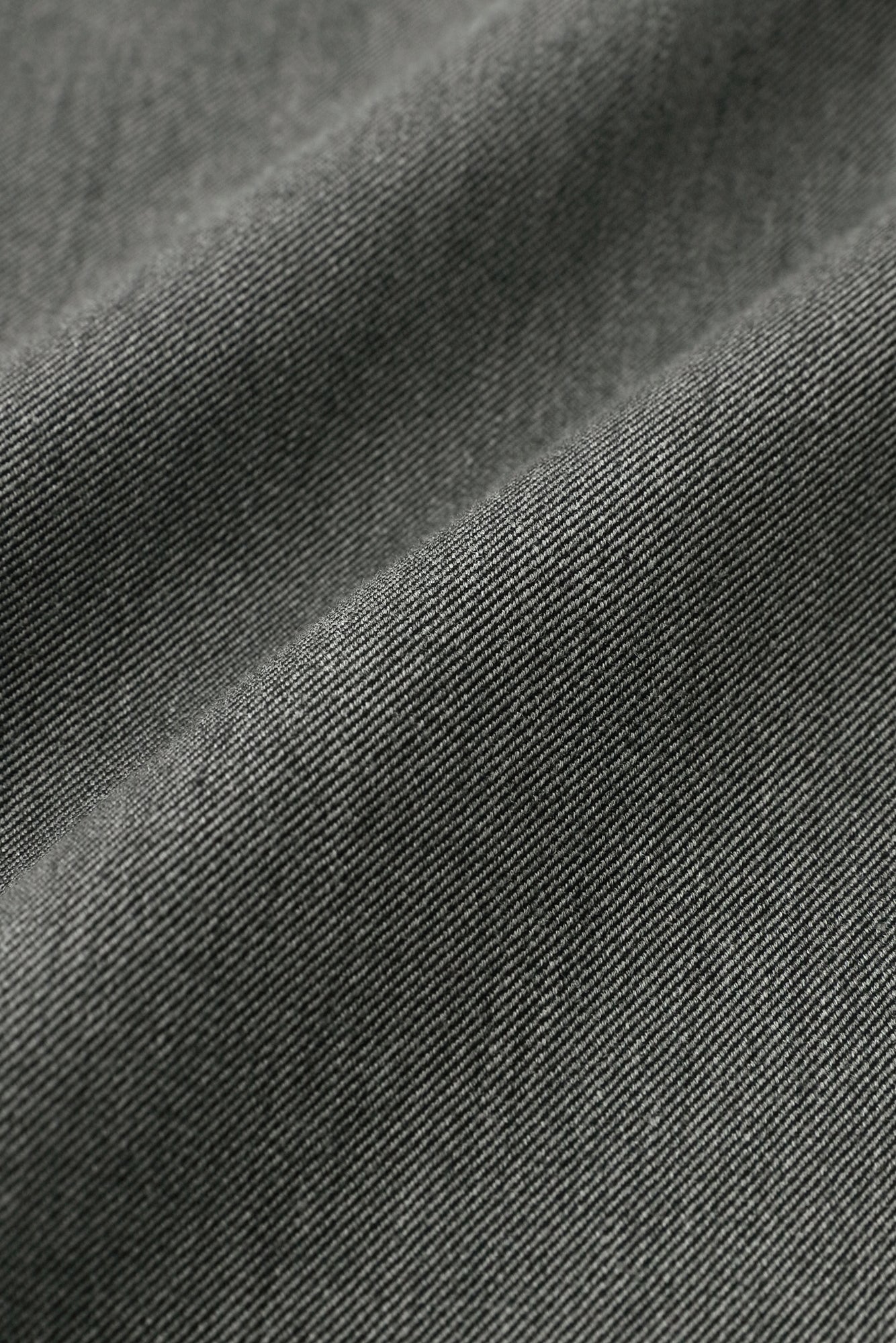 Cotton-wool Twill Weave Square Pockets Monpe Pants / Grey Ink