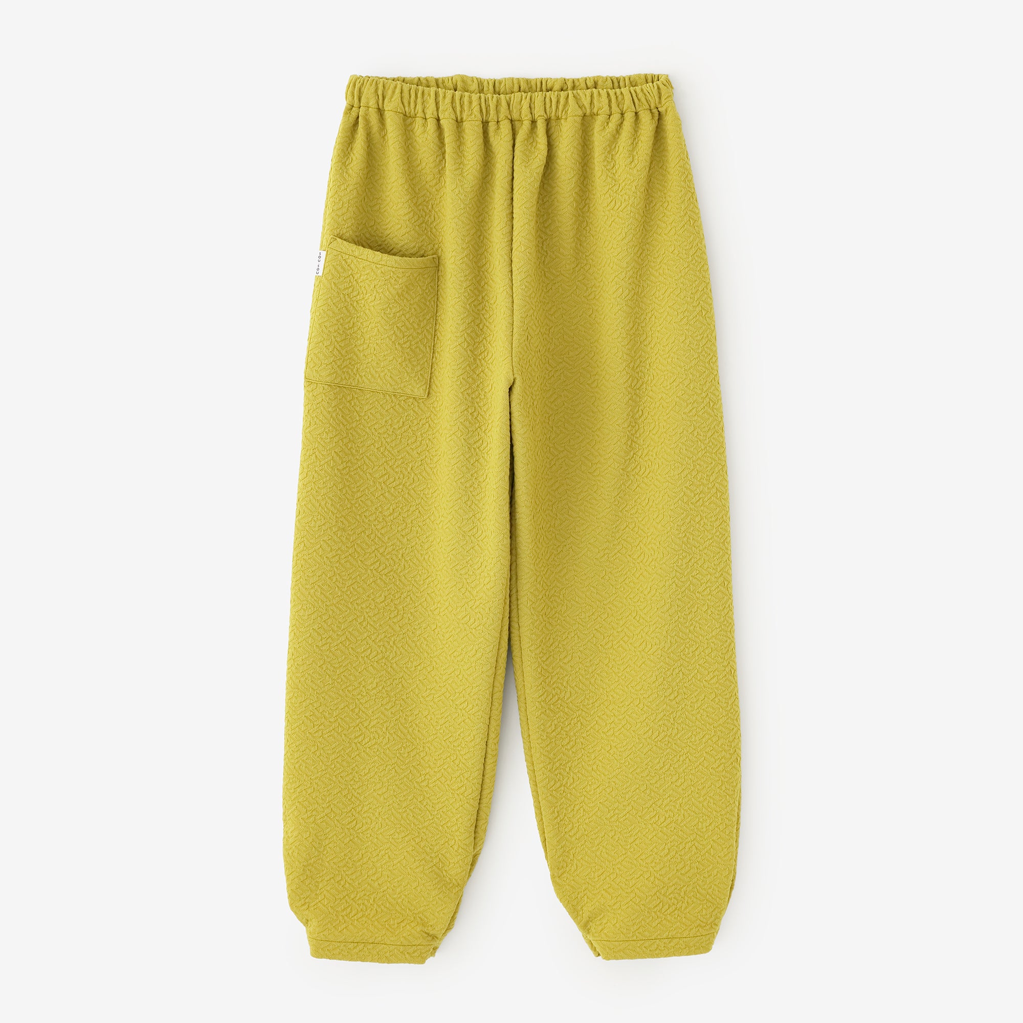 雙層緹花 工人褲/金黃色