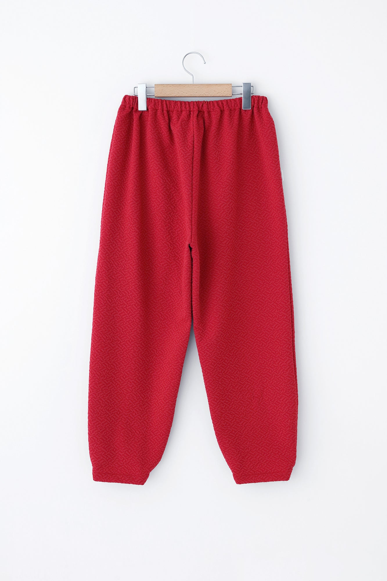 雙層緹花 工人褲/紅色