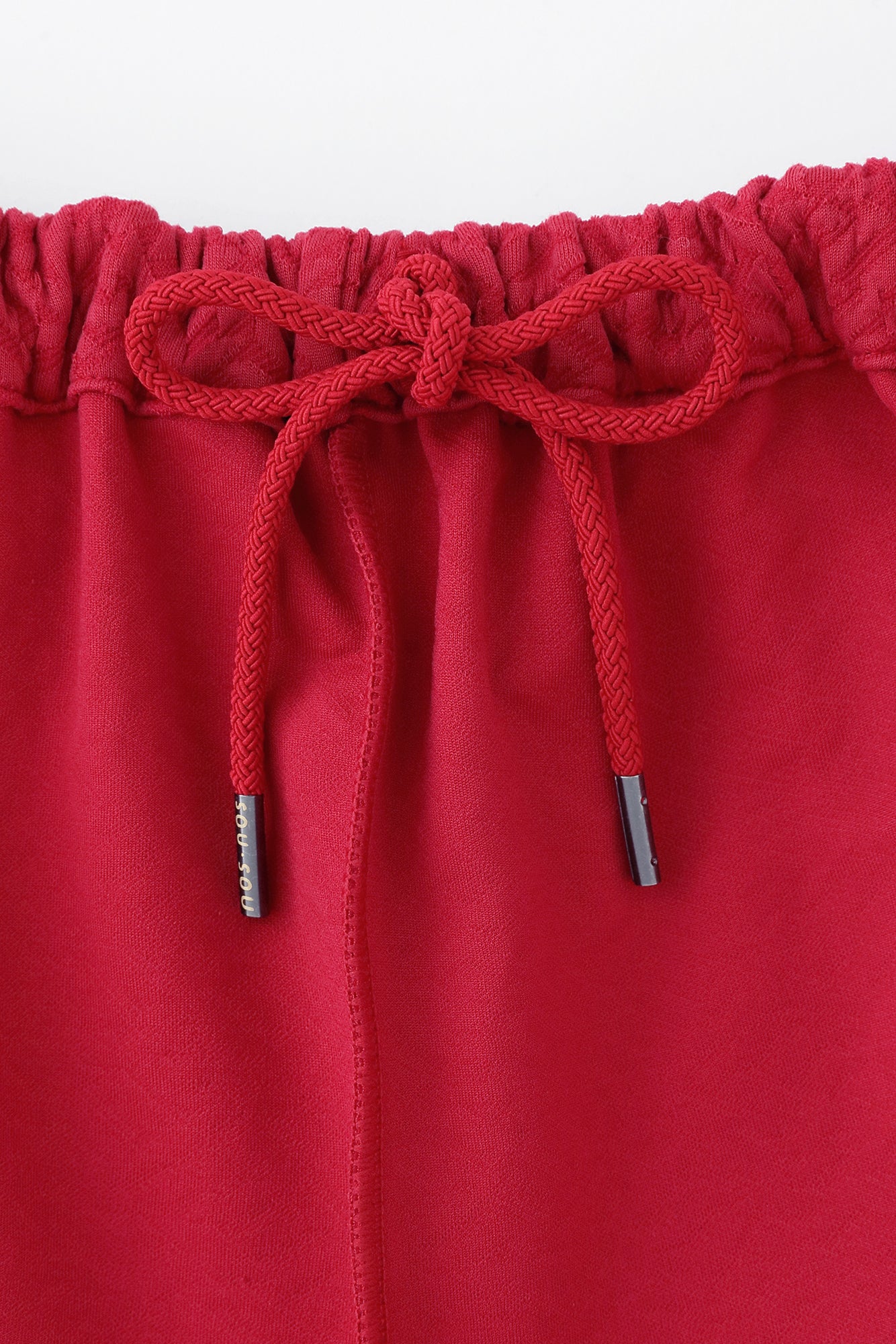 雙層緹花 工人褲/紅色