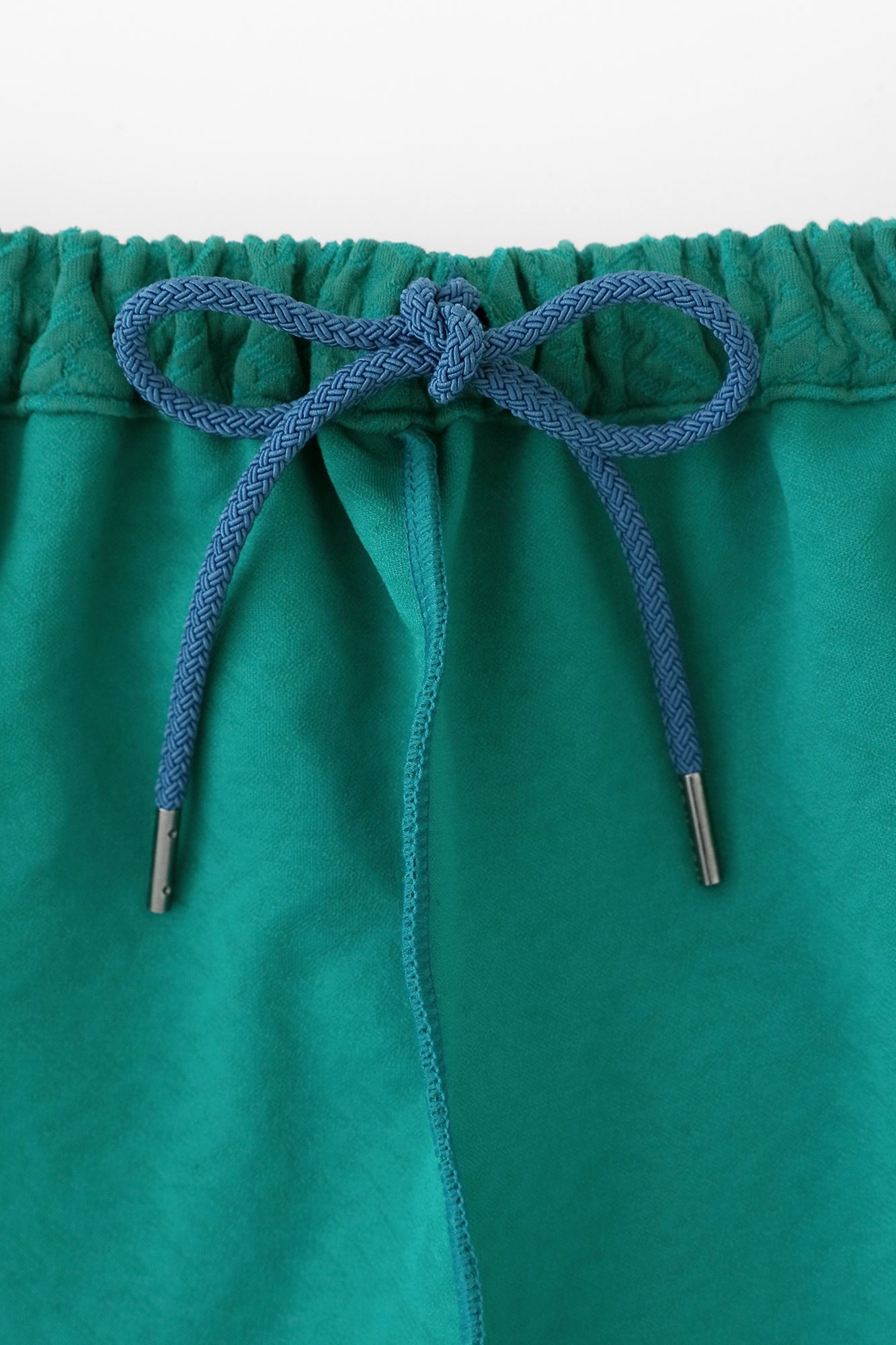 Dual-layered Jacquard Workers Pants/ Peacock Green