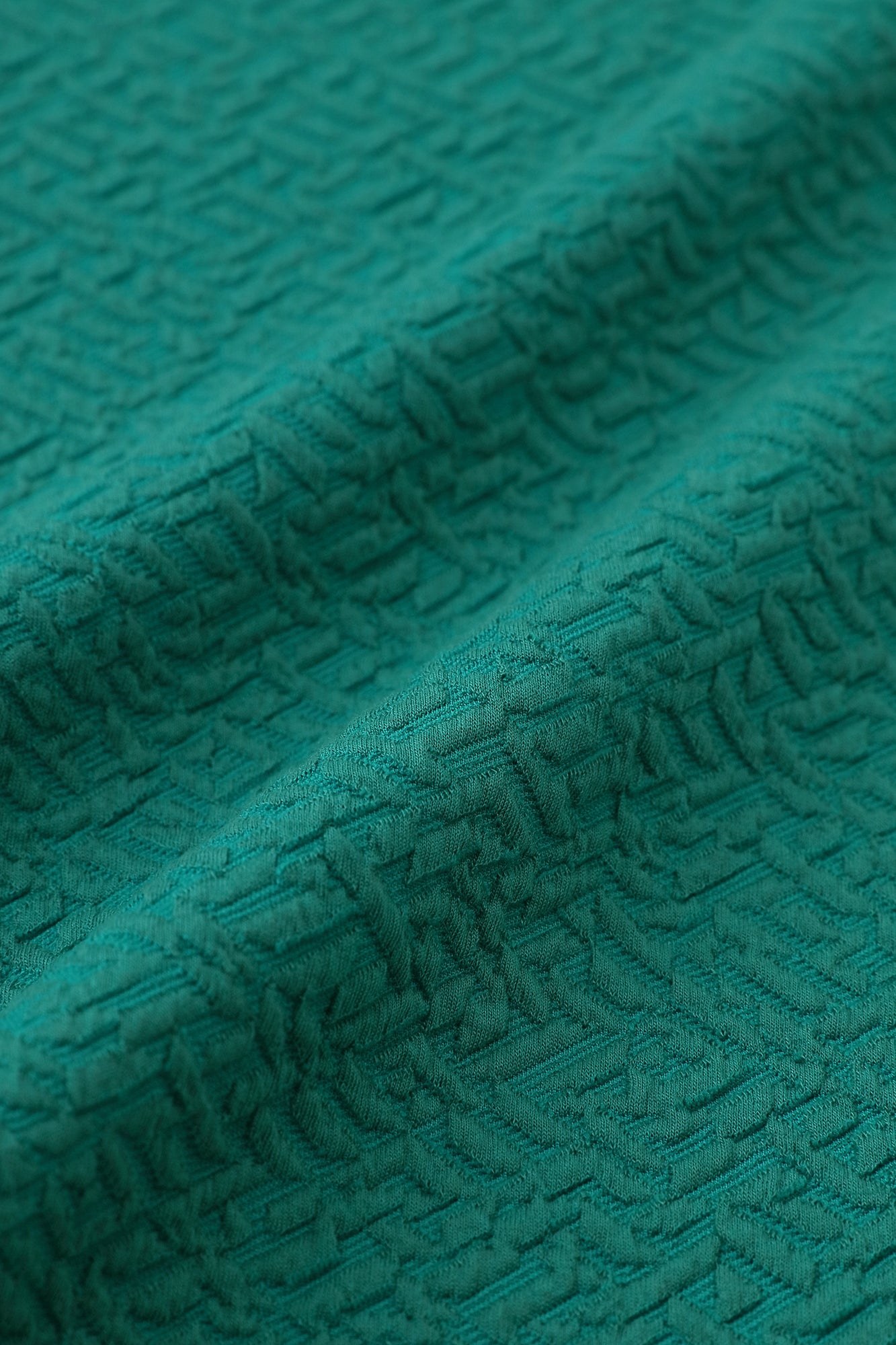 Dual-layered Jacquard Workers Pants/ Peacock Green