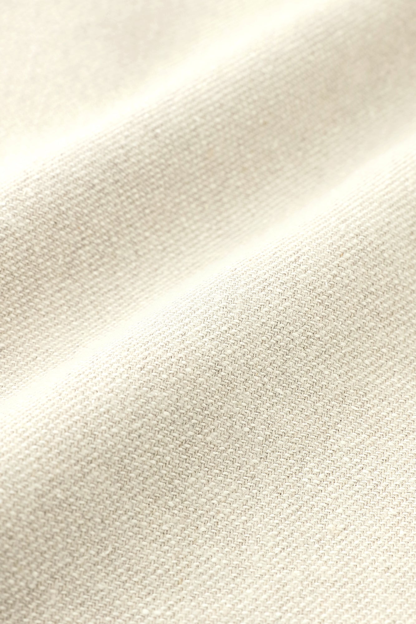 麻絹毛混 二褶 細腿褲/象牙白