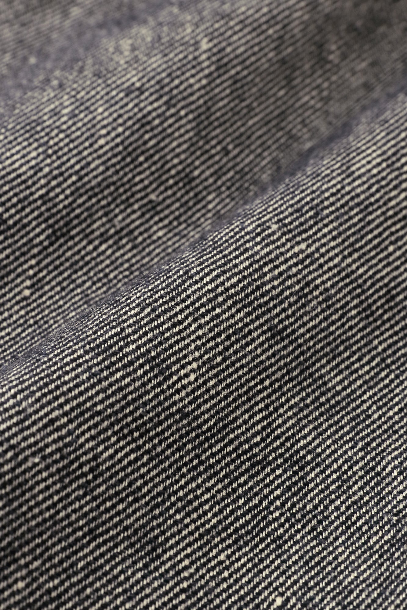 Linen, Silk and Wool Blend Nino Pleated Slim Monpe Pants / Dark Blue