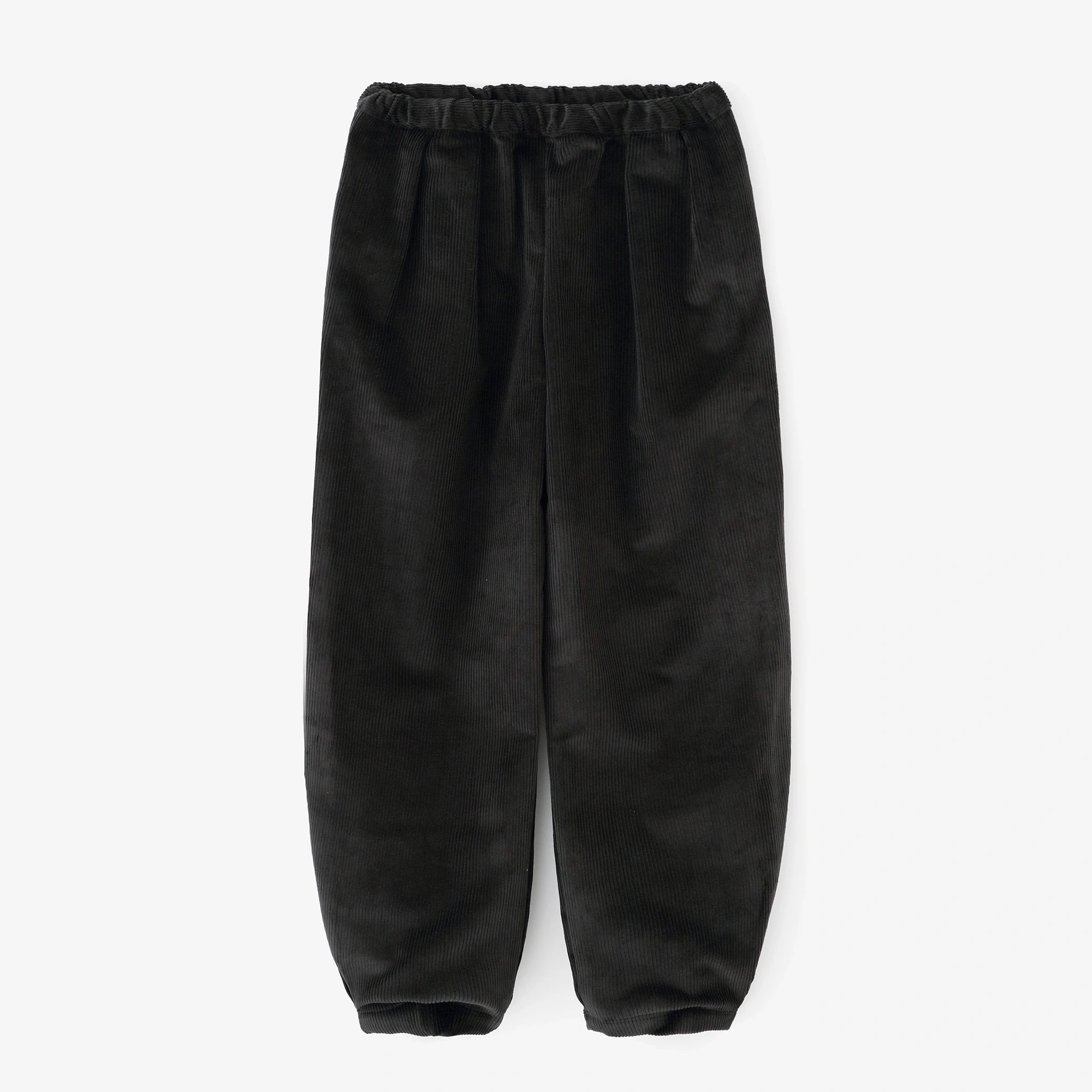 コール天 畝（うね） 二ノ襞（にのひだ）もんぺ つぼみ／濡羽色（ぬれ