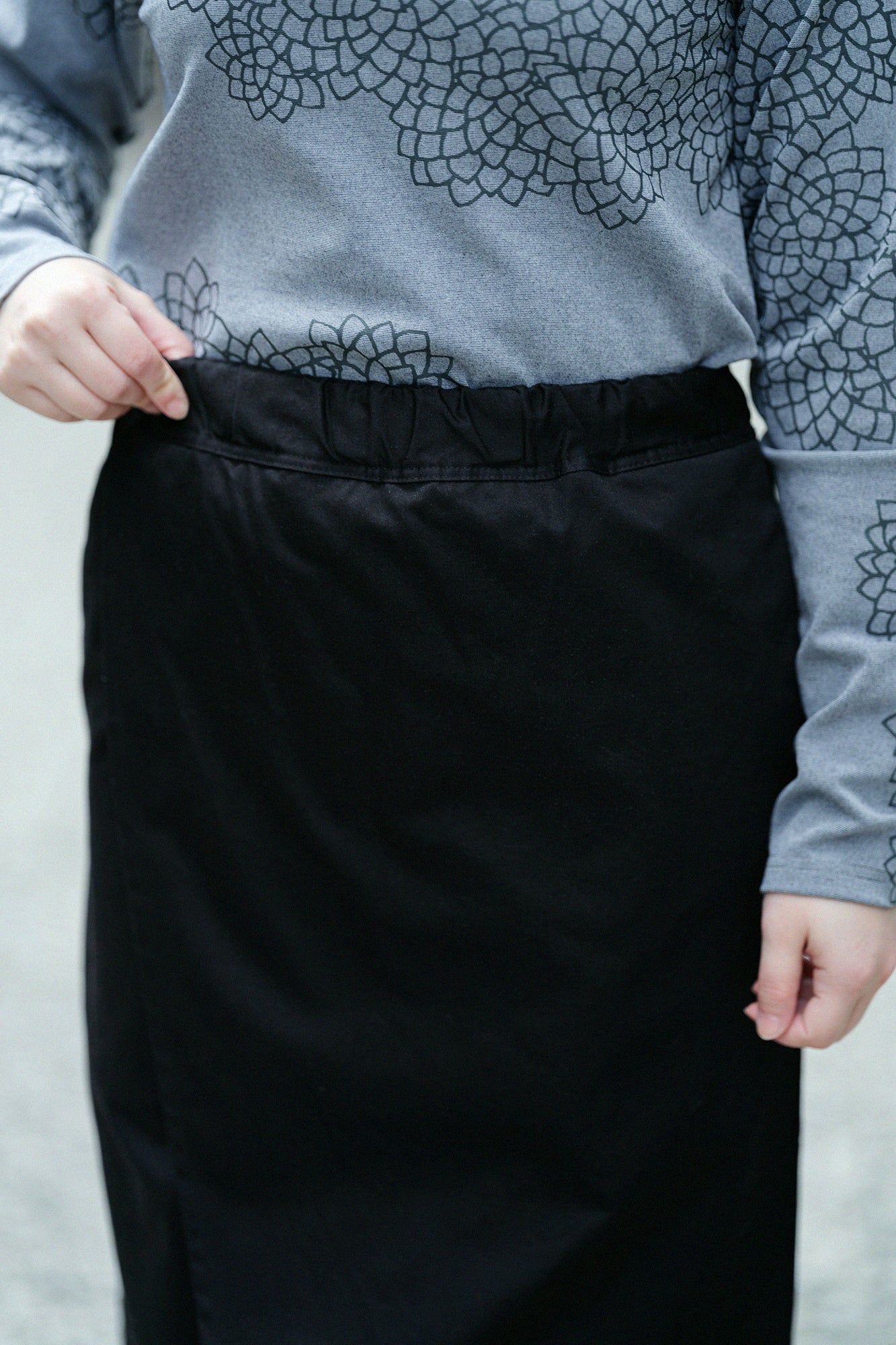 チノクロス 手柄寛衣下(たかみかんいした)/濡羽色(ぬればいろ)