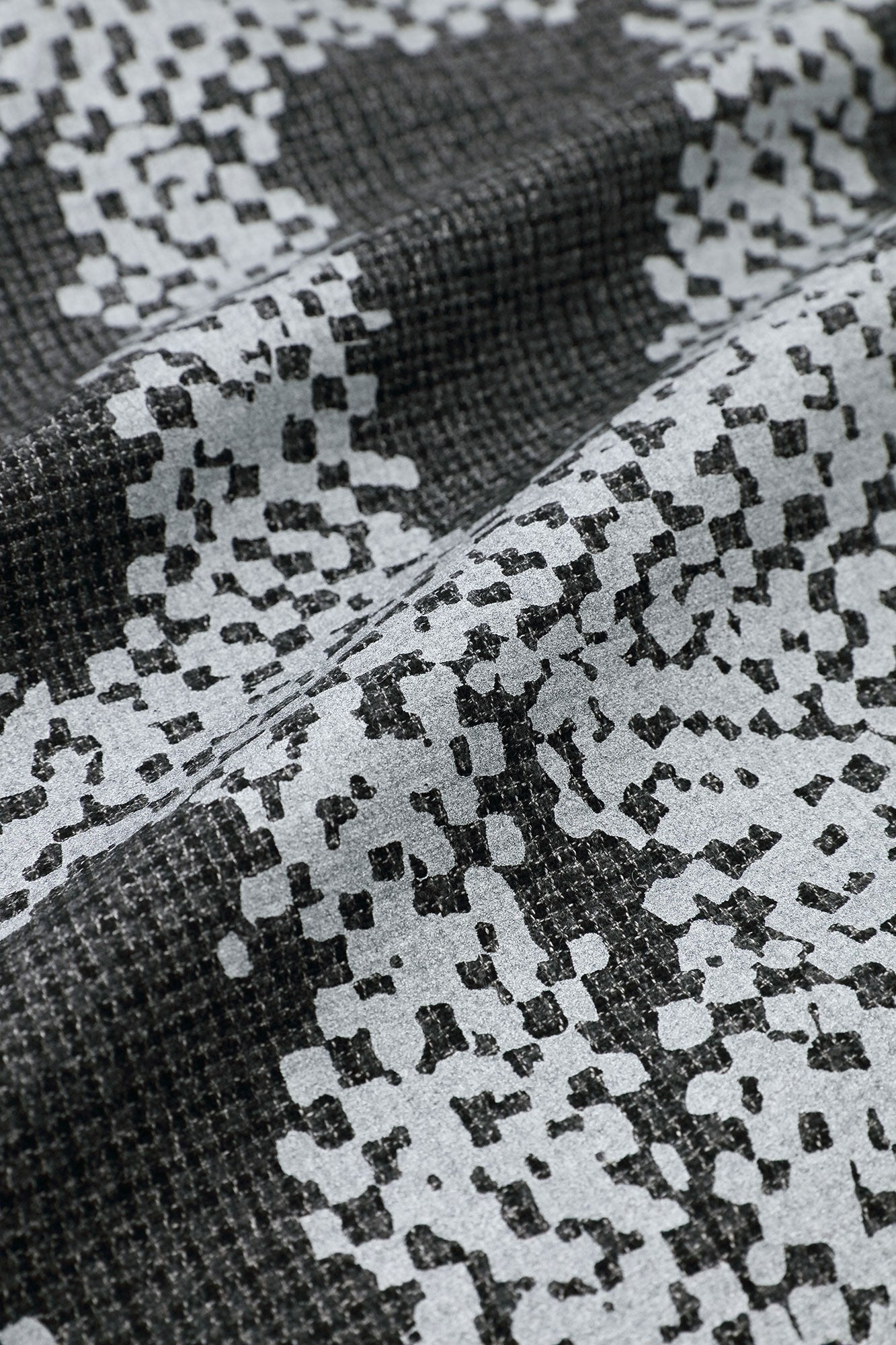 棉毛格子織 富士(飛鼠褲)/深灰×五花大綁