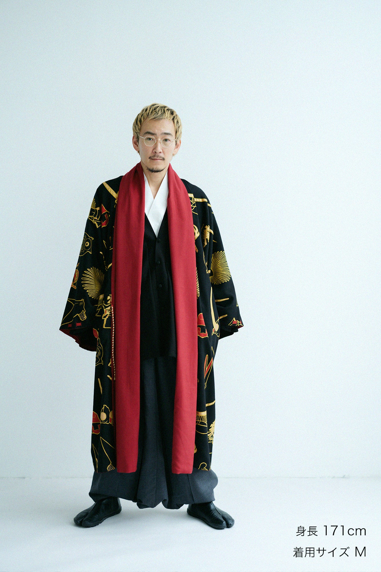 Super 100's Wool Hakama Fuji Pants / Dark Grey