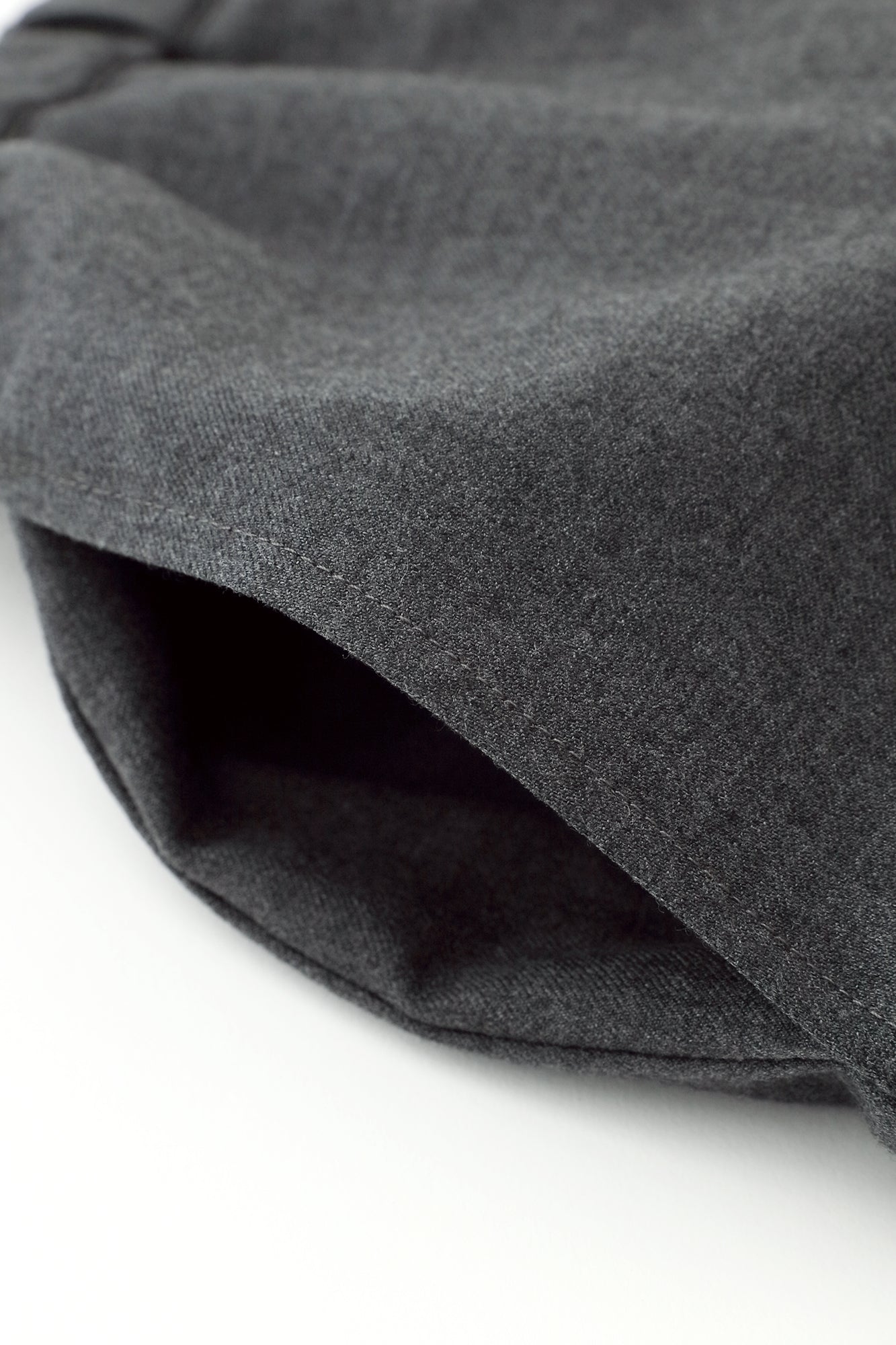 Super 100's Wool Hakama Fuji Pants / Dark Grey