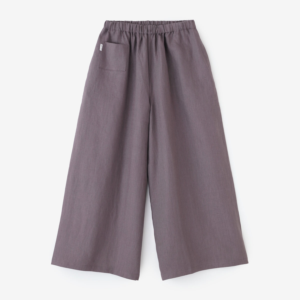 Linen Wide-legged Pants/Greyish Purple