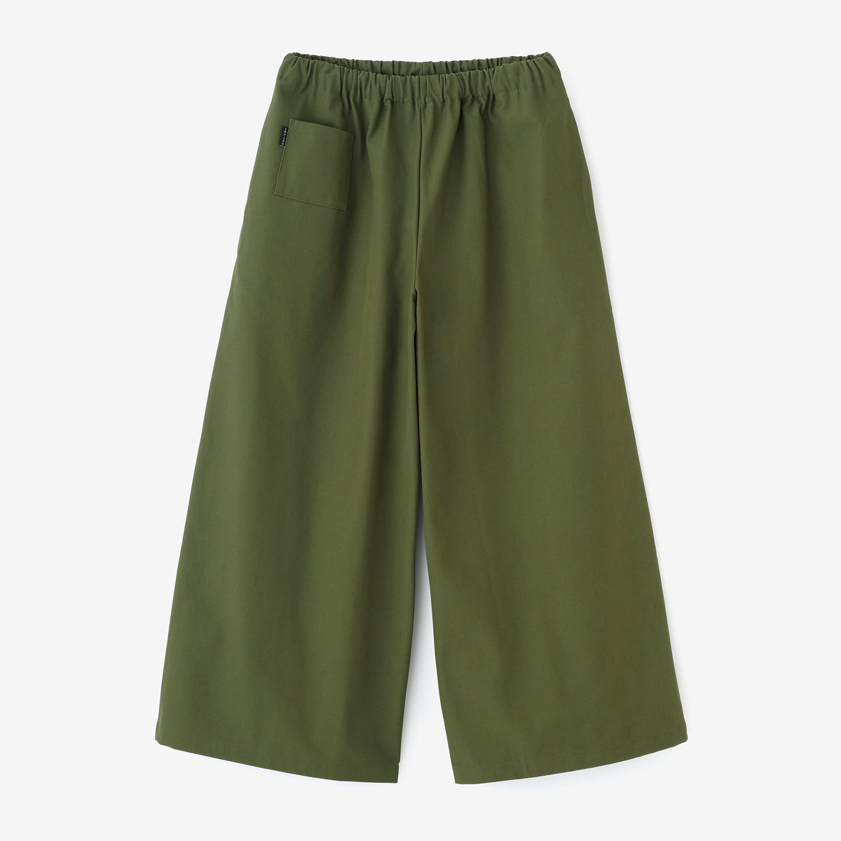No.11 Canvas Wide-legged Pants/Moss Green