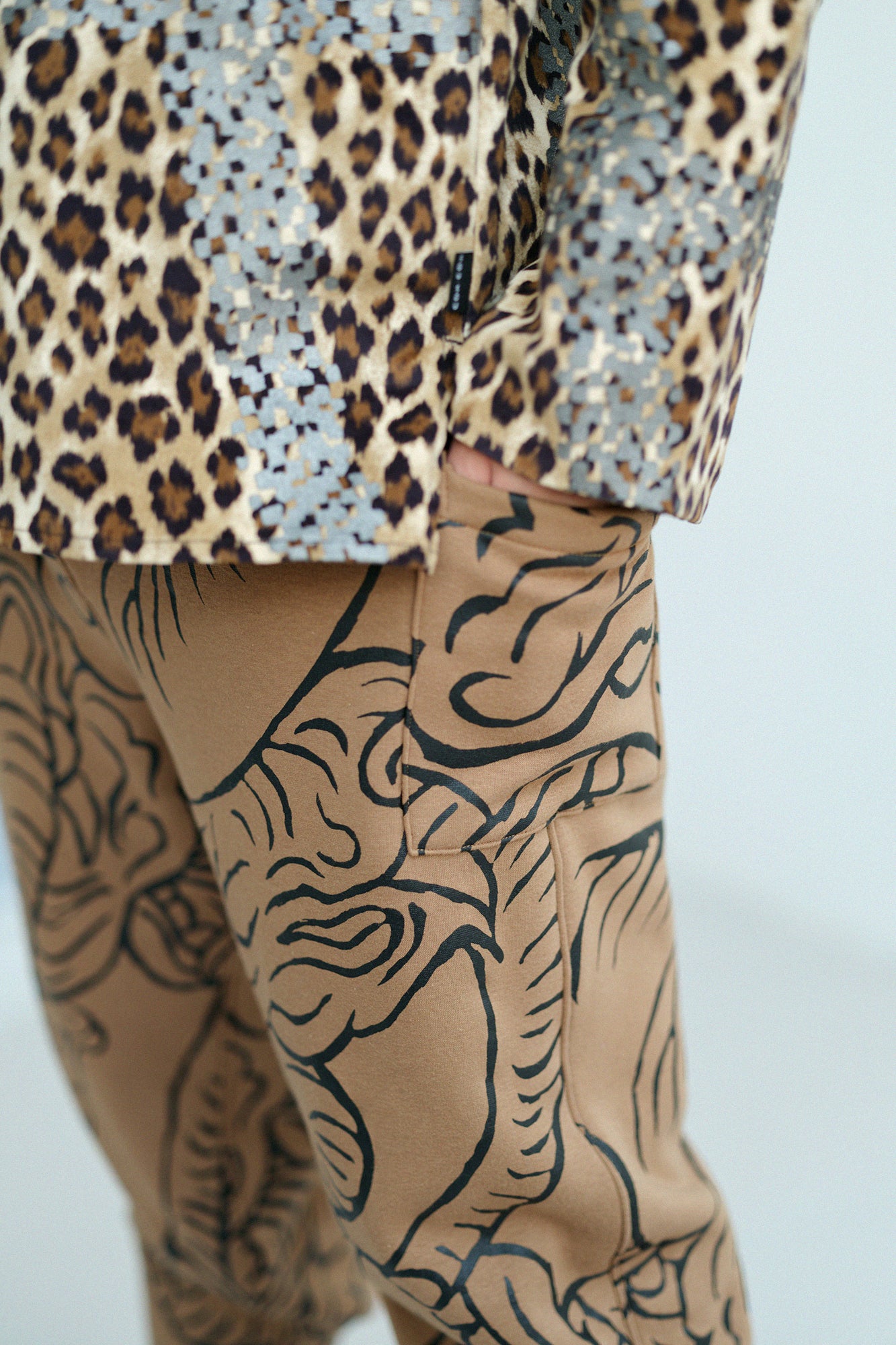 Doppelseitig gebürstetes Ami (Tattsuke) Enyuu wear/Otogi Steel Farbe (Hagane Farbe)