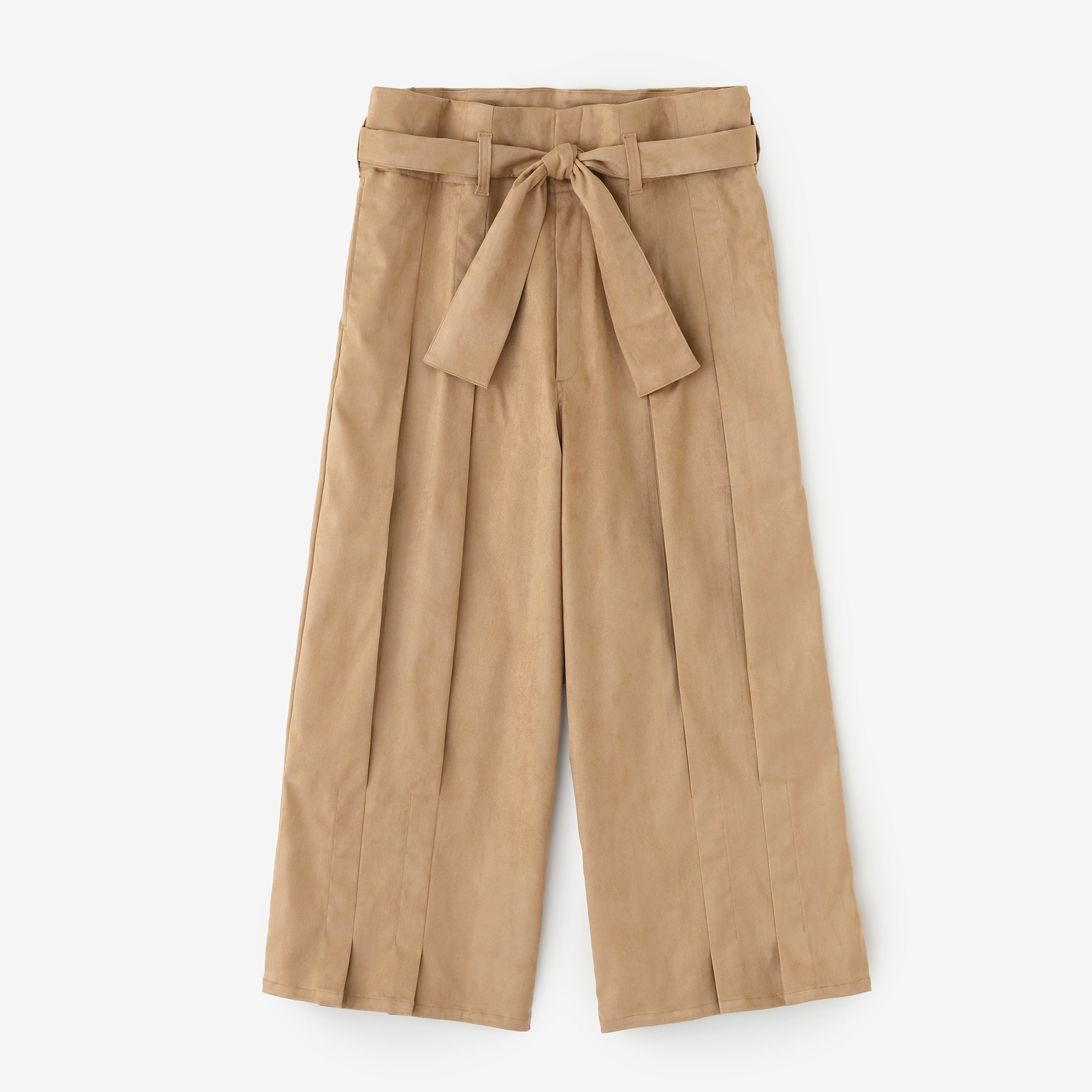 Faux Nubuck Hakama Pants / Yellowish Russet