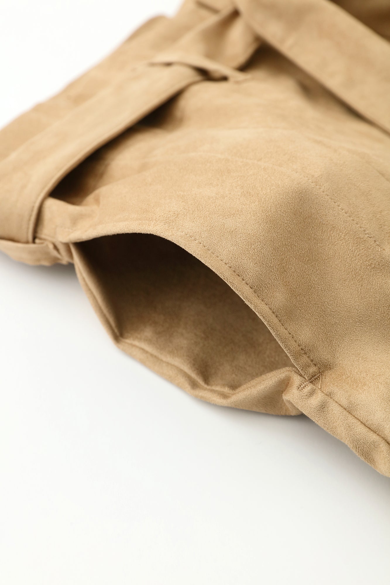 Faux Nubuck Hakama Pants / Yellowish Russet