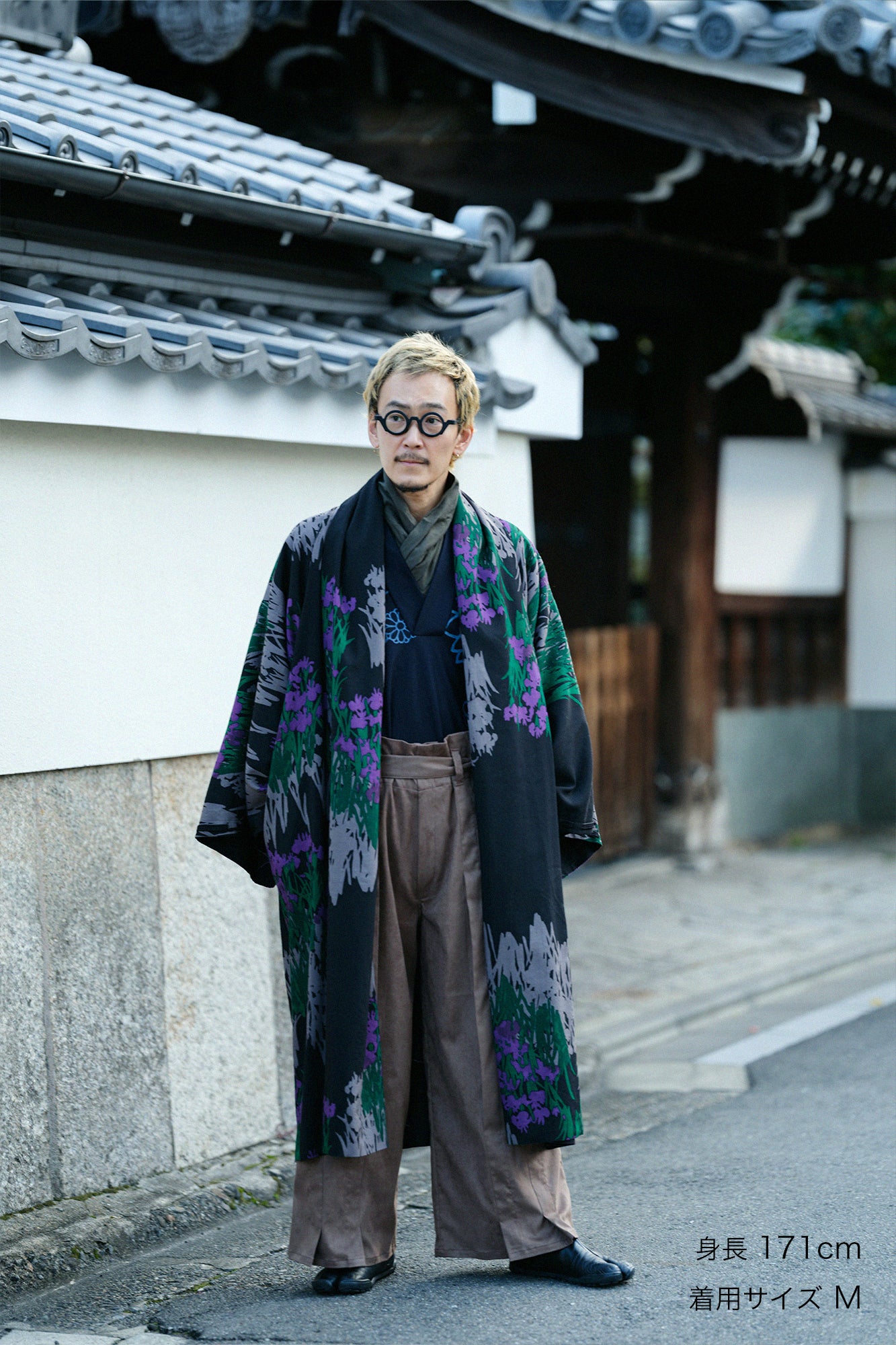 仿麂皮 袴形褲/黄枯茶色