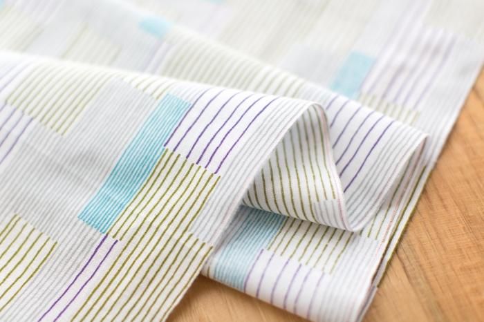 【官網限定】伊勢木棉圖案紋樣手巾/重疊條紋