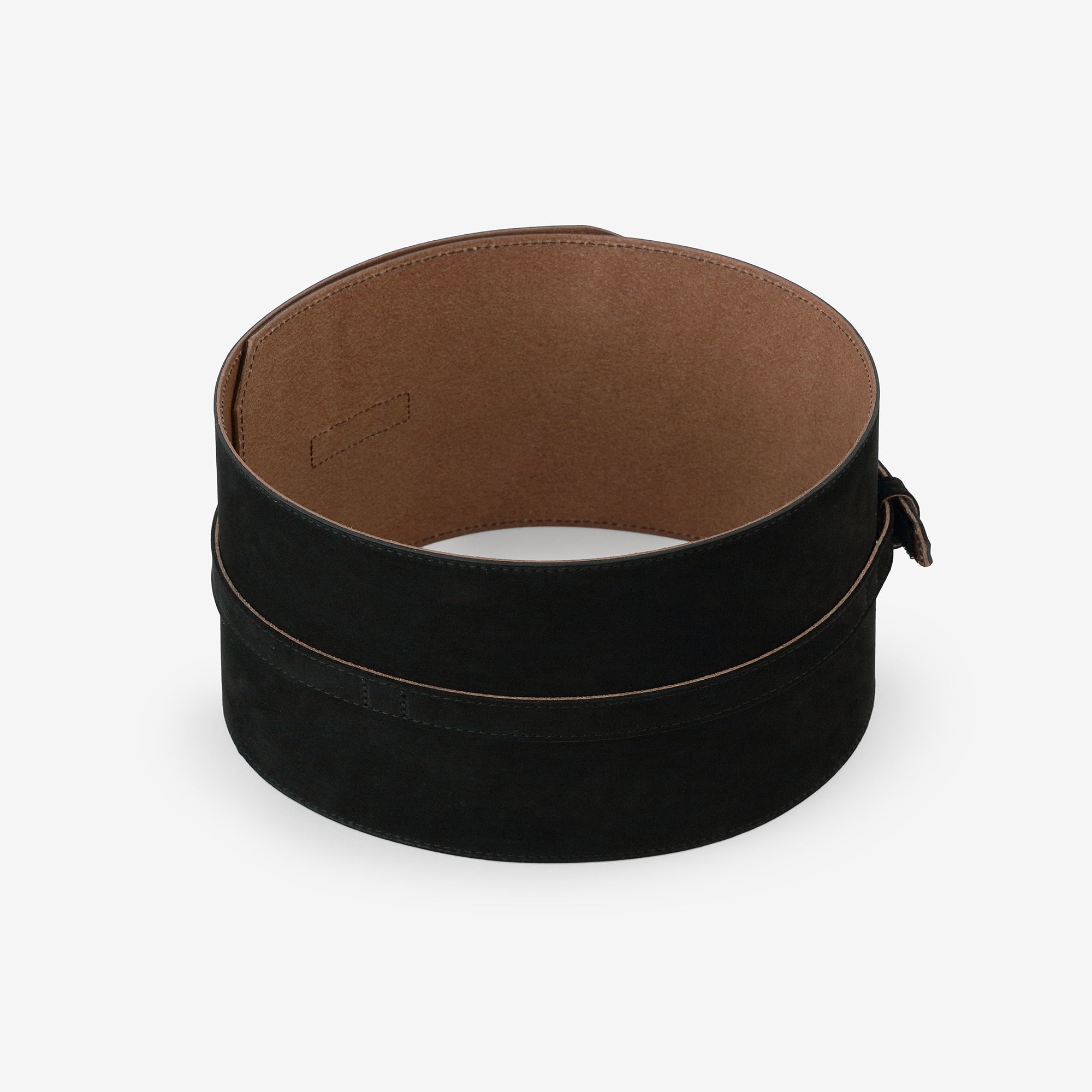 ヌバック 革帯(かくたい) おみな/濡羽色(ぬればいろ)