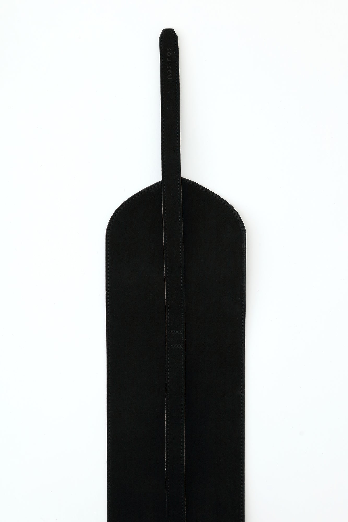 ヌバック 革帯(かくたい) おみな 長尺(ちょうじゃく)/濡羽色(ぬればいろ)