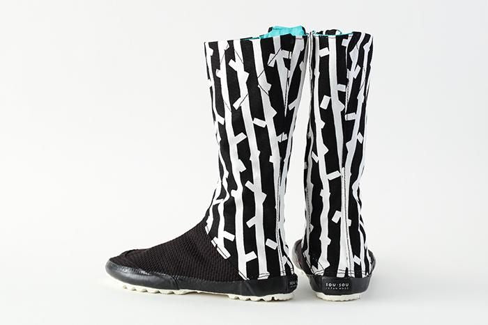 【net限定20%OFF】貼付棟梁地下足袋 10枚小鉤/紙吹雪×さしこ 濡羽色2