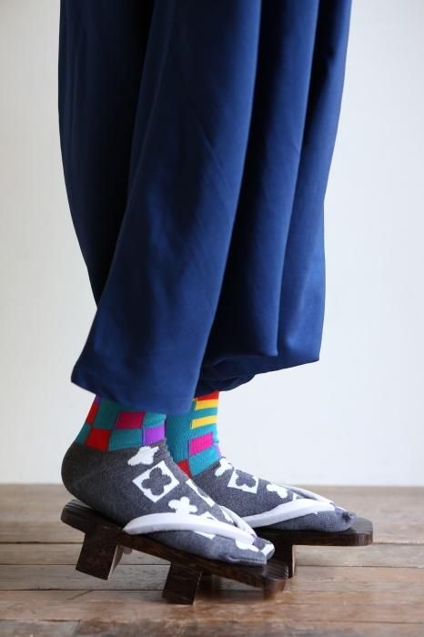 分趾襪(普通長度)/遊樂場 灰色 【男・女性用】