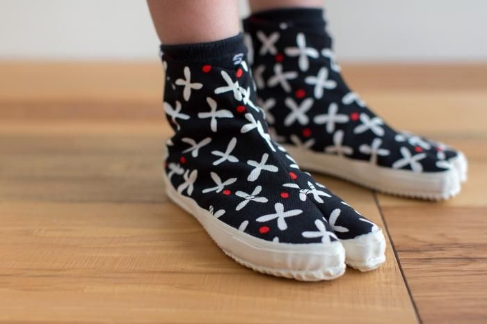 ● Split Toe Tabi Shoes for Kids / Suzushiroso Black 2