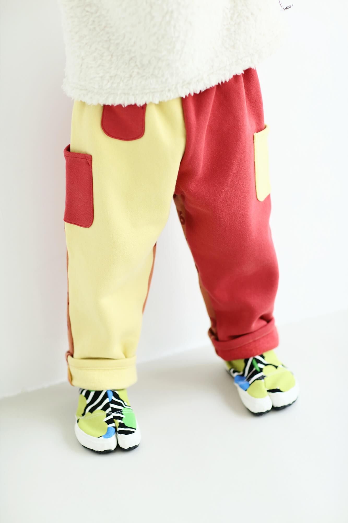 ●兒童分趾足袋鞋/布芝空薔薇2