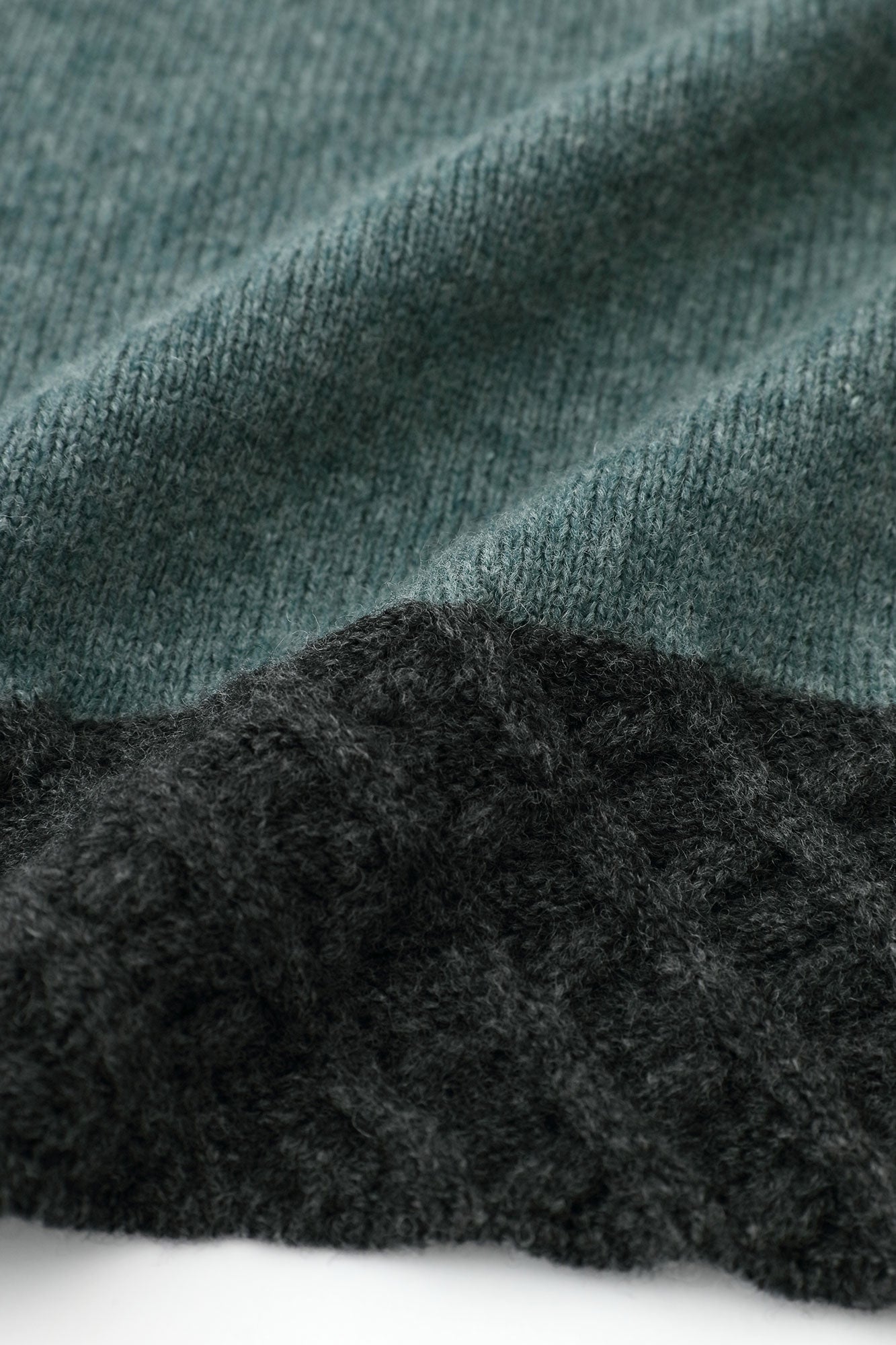 SOU・SOU×ALPHA Lamb Wool Chou-fuku Vest / Greyish Blue×Dark Grey