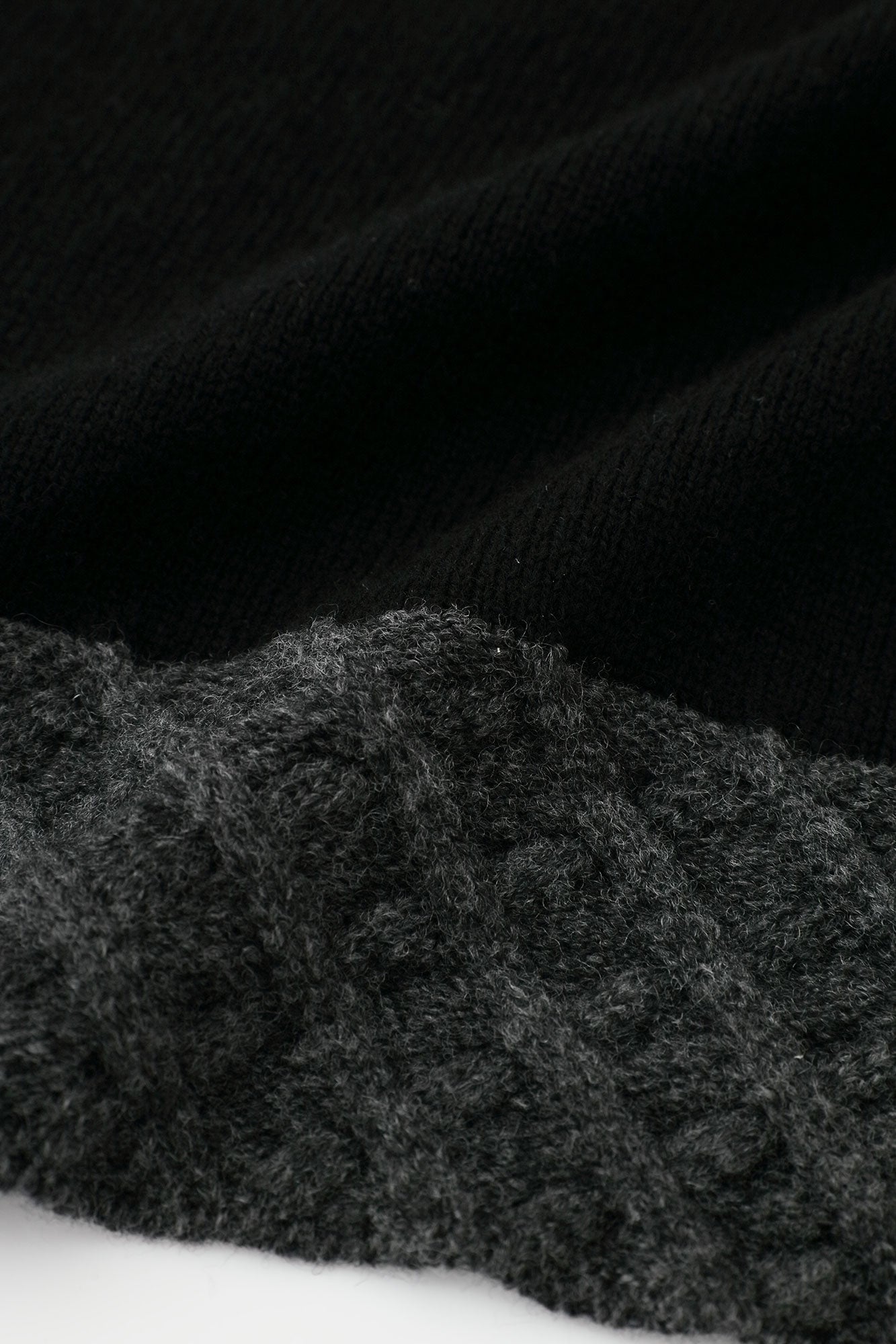 SOU・SOU×ALPHA Lamb Wool Chou-fuku Vest / Black×Dark Grey