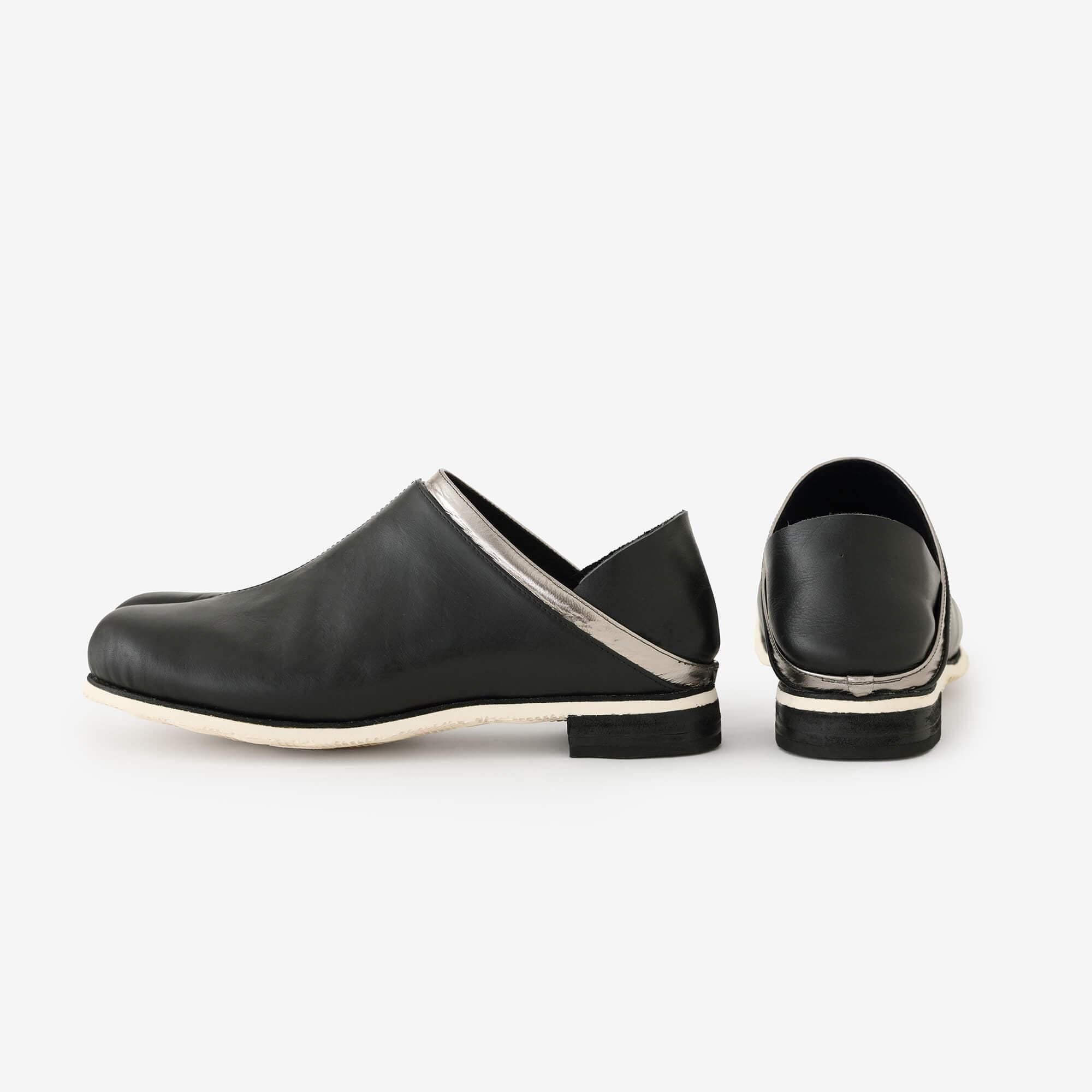 踵單皮 SOU・SOU傾衣×吉靴房 /黑色 【※約需8個月送達】