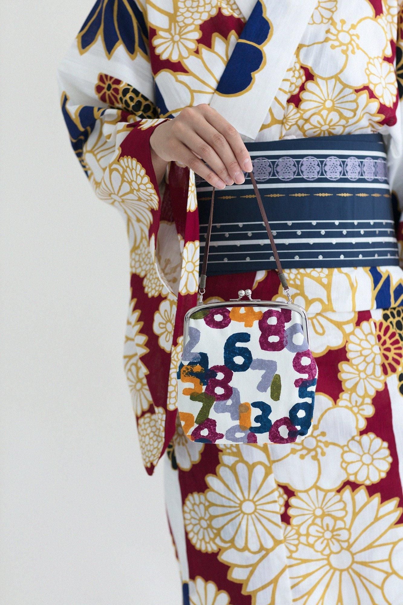 12号帆布 軟(なん)がま口 (大)/SO-SU-U とりどり 秋の収穫