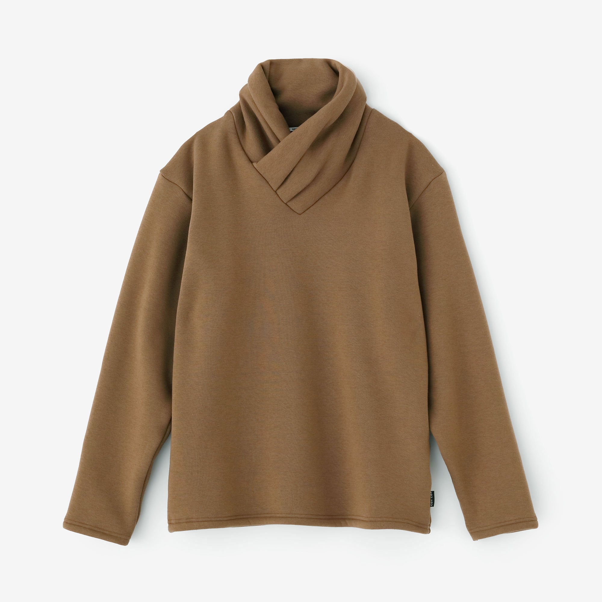 裏仿毛 高領上衣/松染色